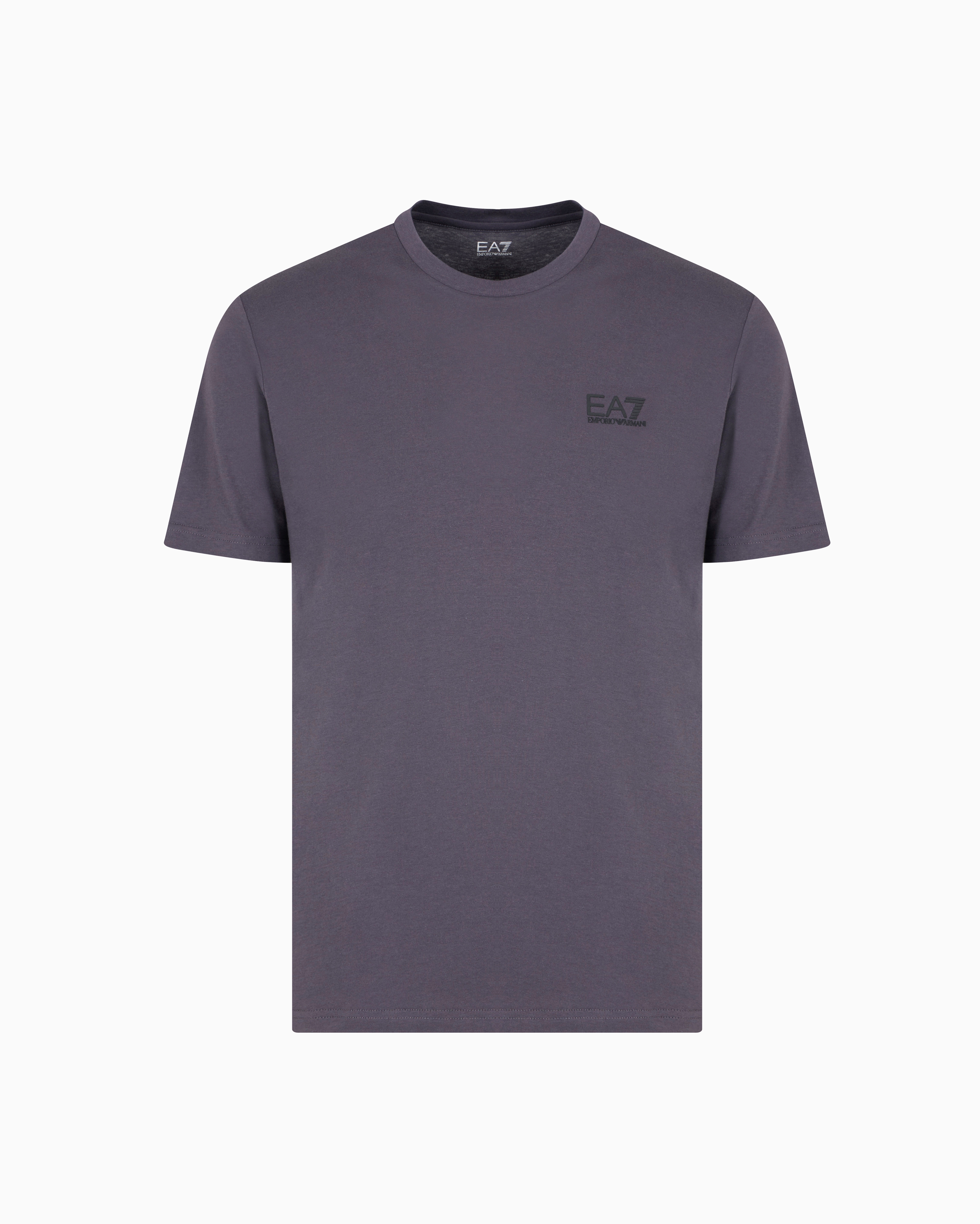 Ea7 Pima Cotton Core Identity T-shirt In Grey