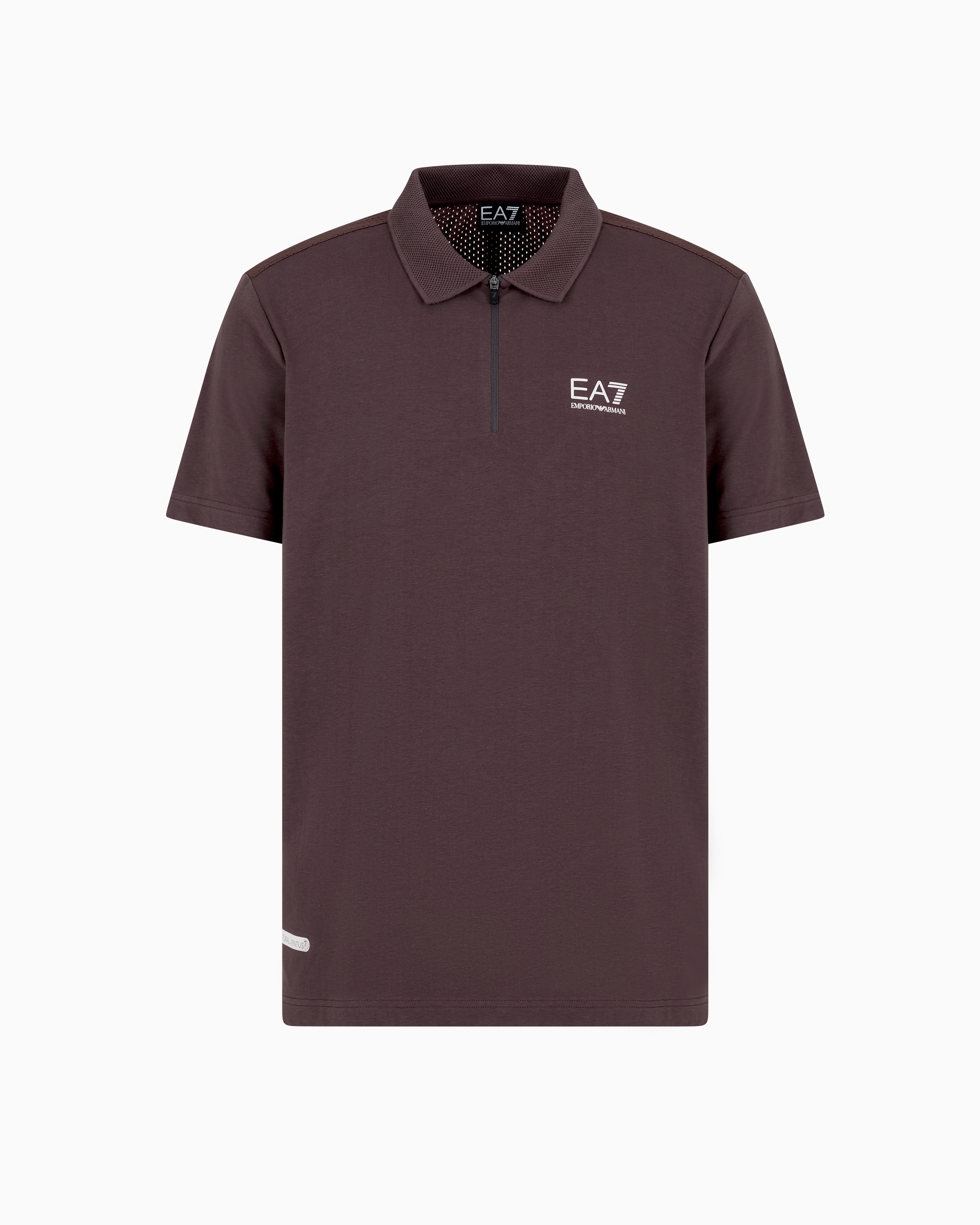 EA7 DYNAMIC ATHLETE POLO SHIRT IN NATURAL VENTUS7 TECHNICAL FABRIC