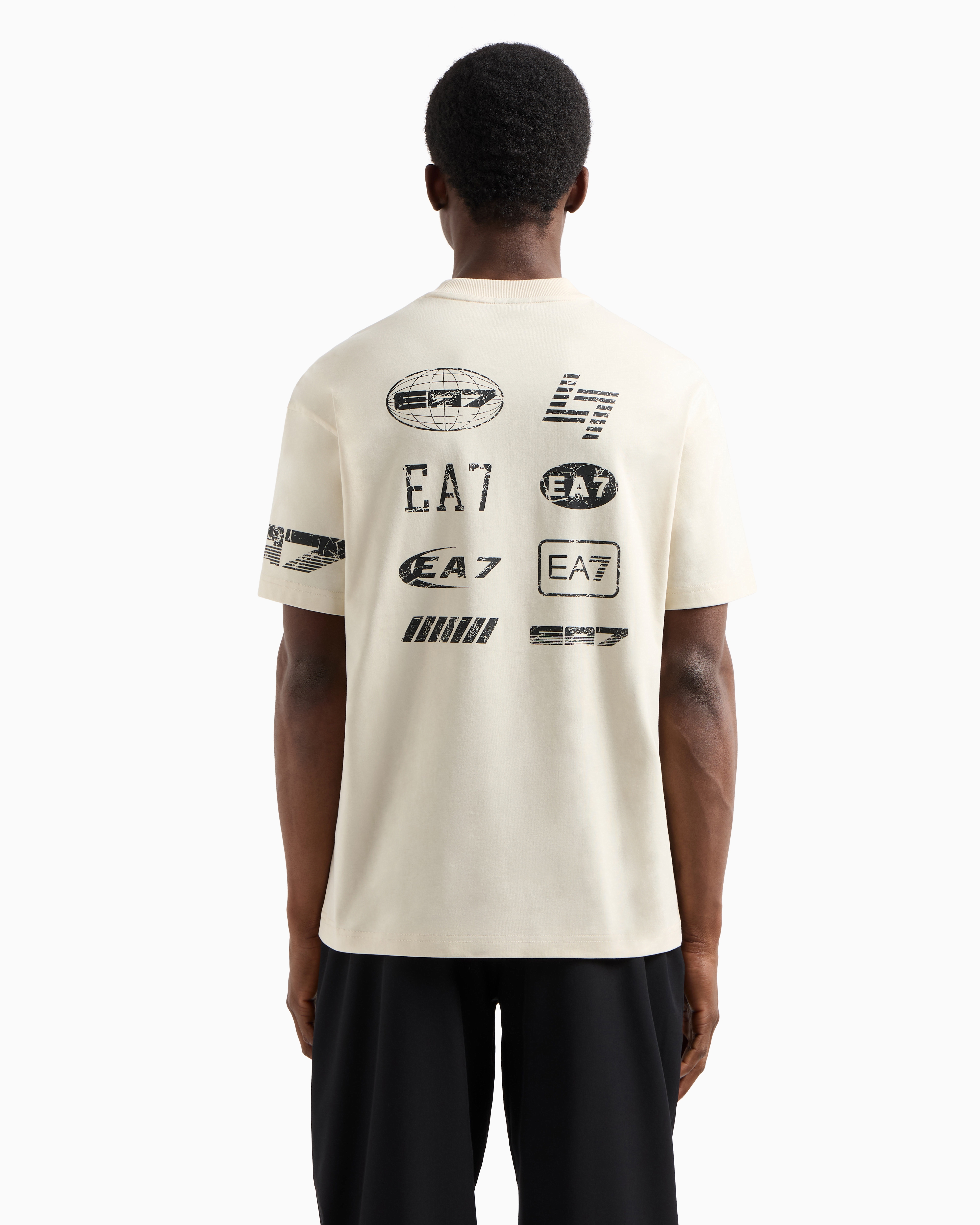 Graphic Series cotton-jersey crew-neck T-shirt | EA7