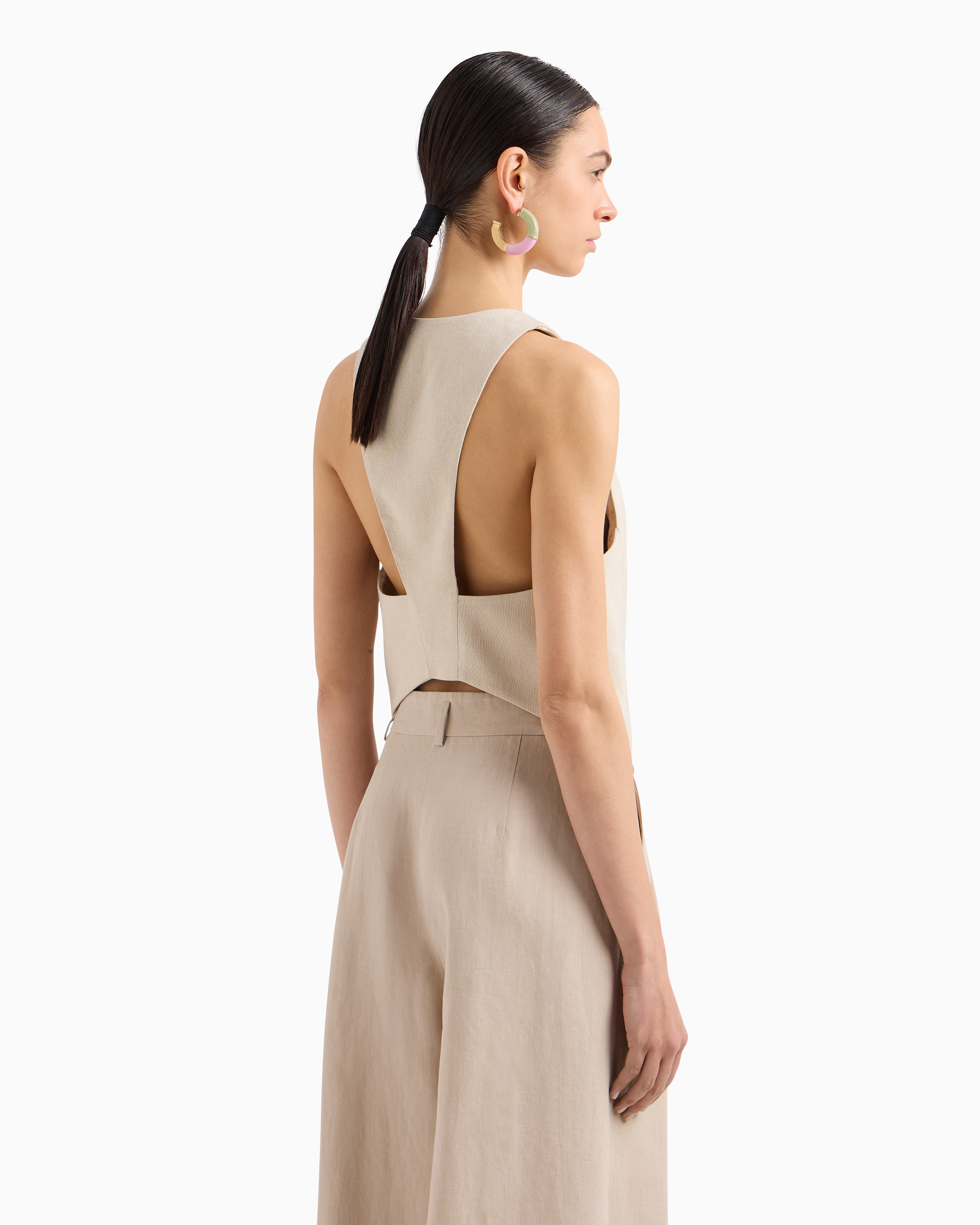 Giorgio Armani Glitter Jacquard Silk-cady Single-breasted Jacket In Beige
