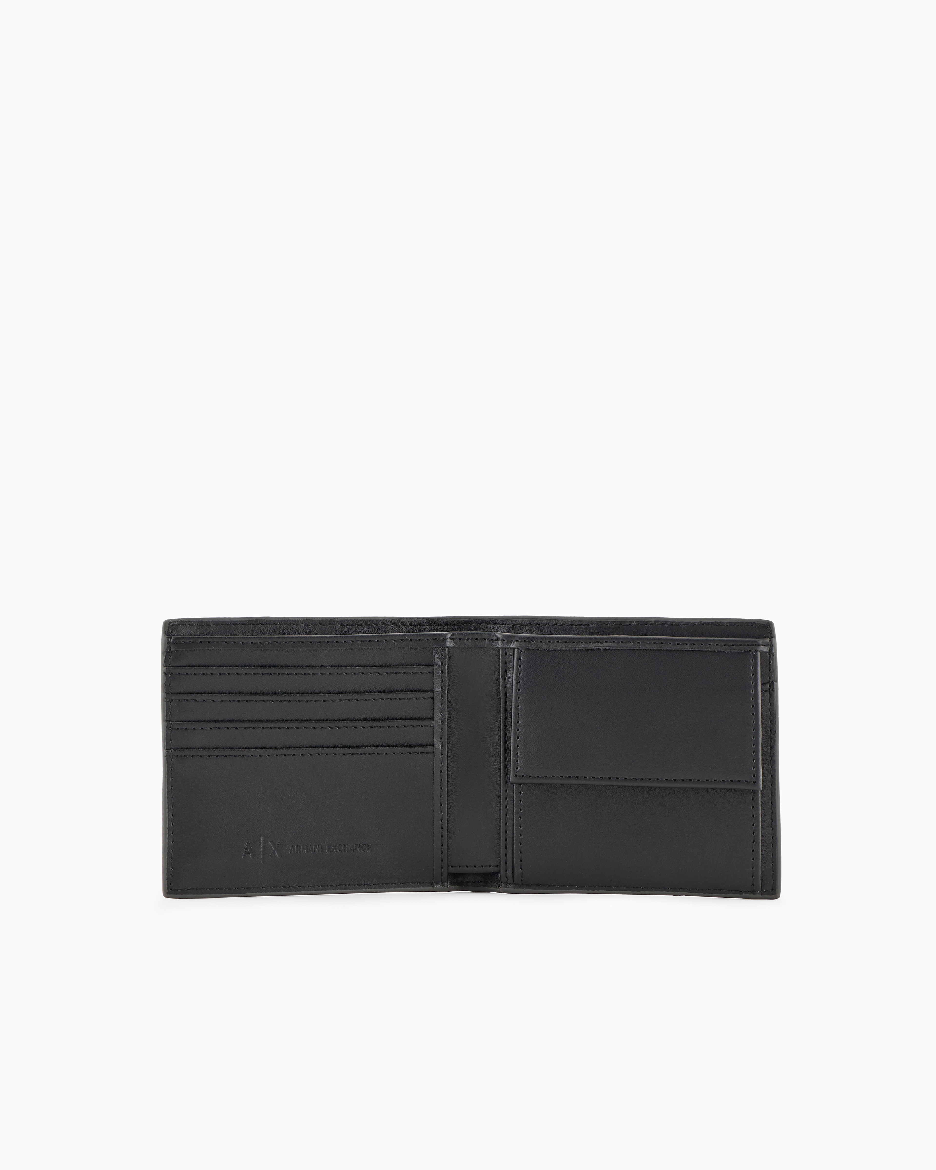 Armani Exchange Book Wallet In Resistant Material In Grey