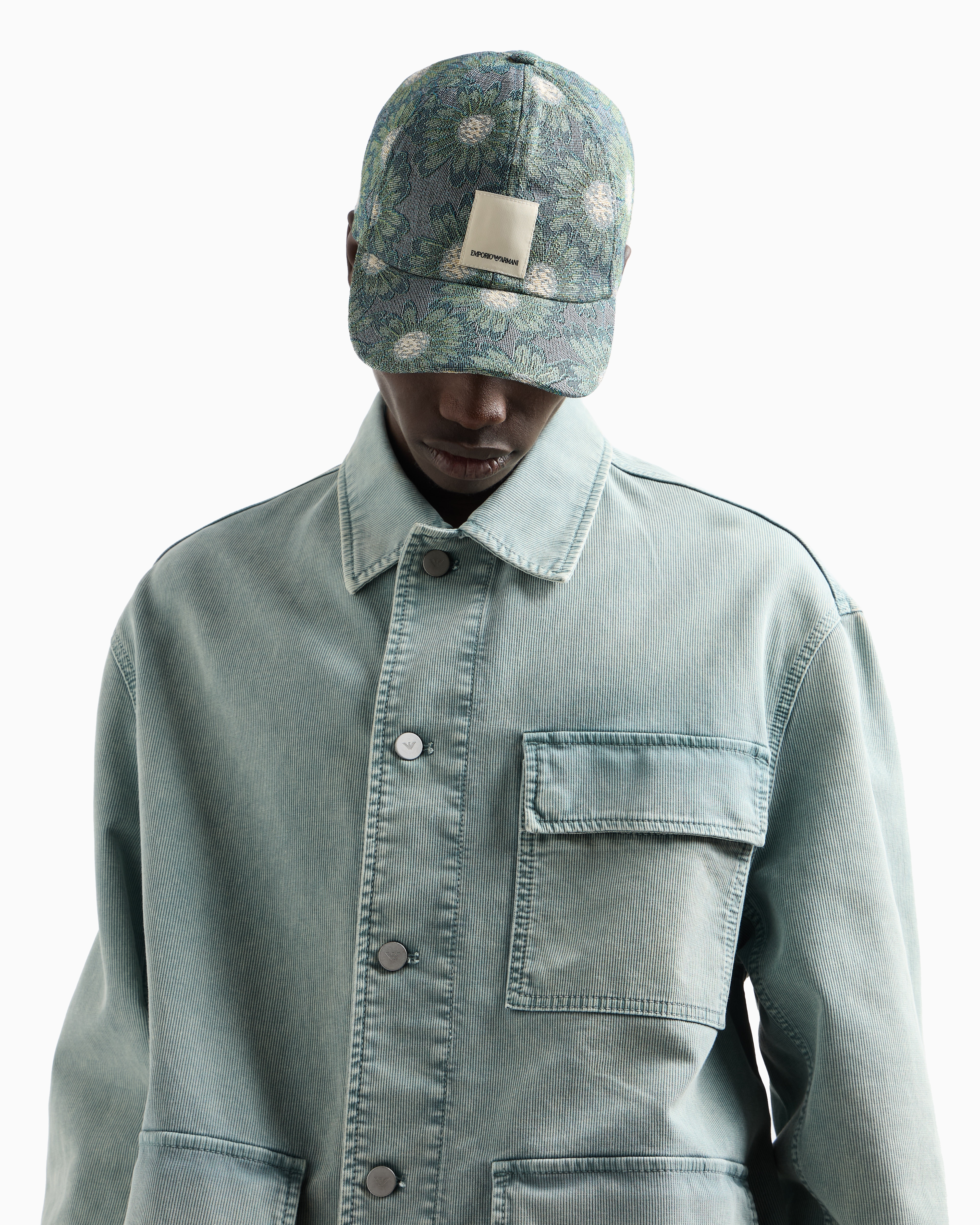 ASV baseball cap with all-over daisy jacquard motif from the
