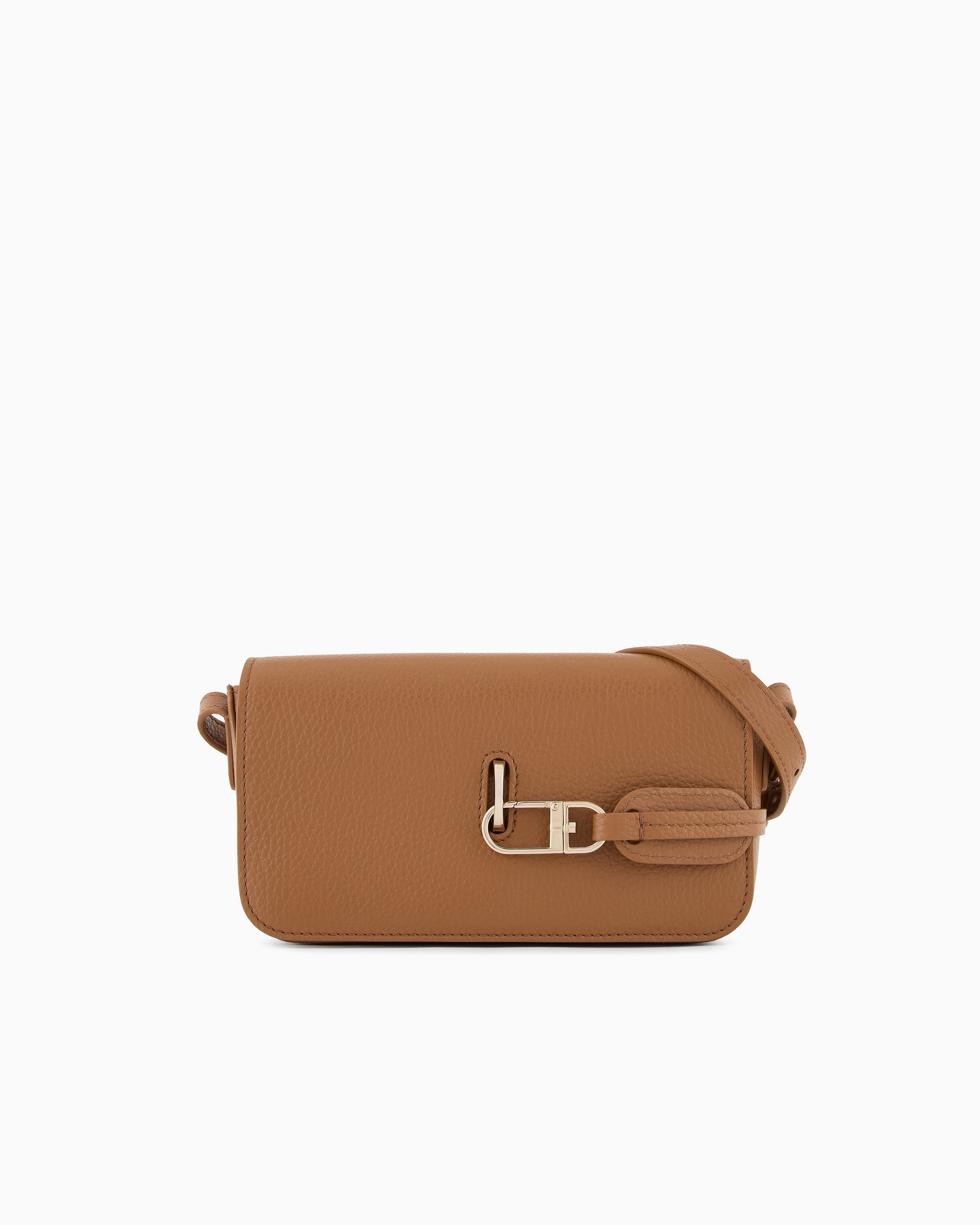 Giorgio Armani Crossbody Bags In Camel