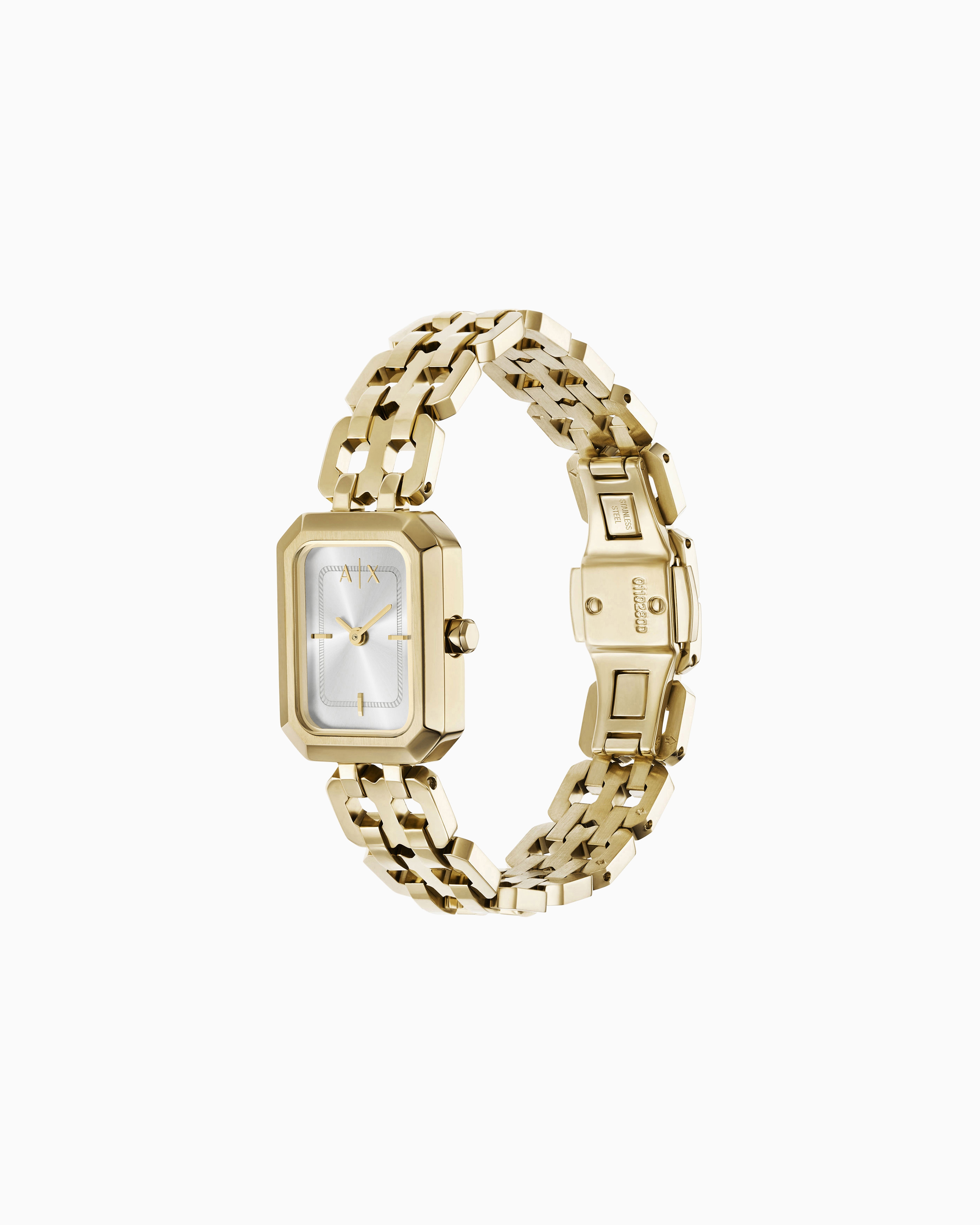 Armani Exchange Two-hand Gold-tone Stainless Steel Watch In Multicolore