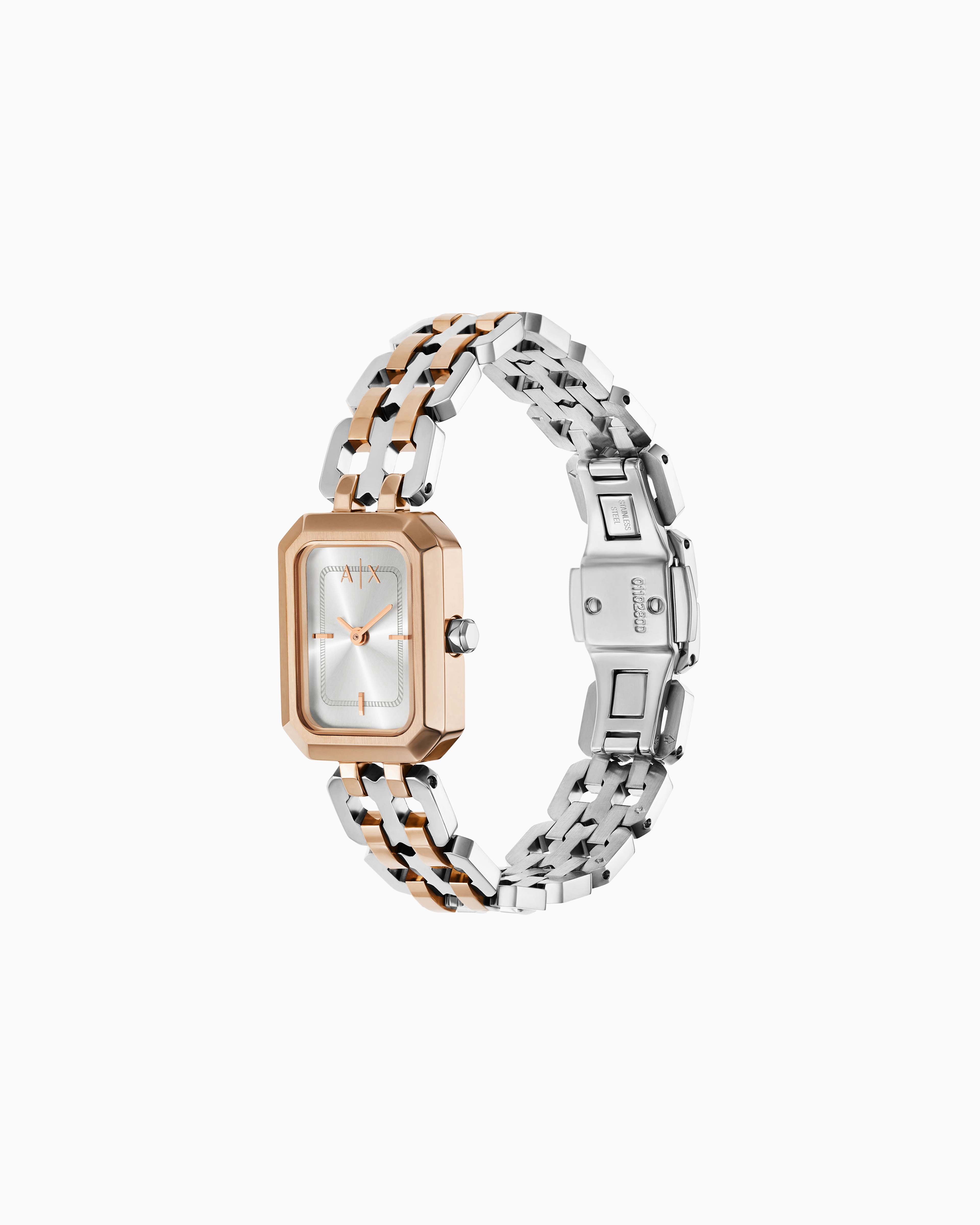 Armani Exchange Two-hand Two-tone Stainless Steel Watch In Multicolore