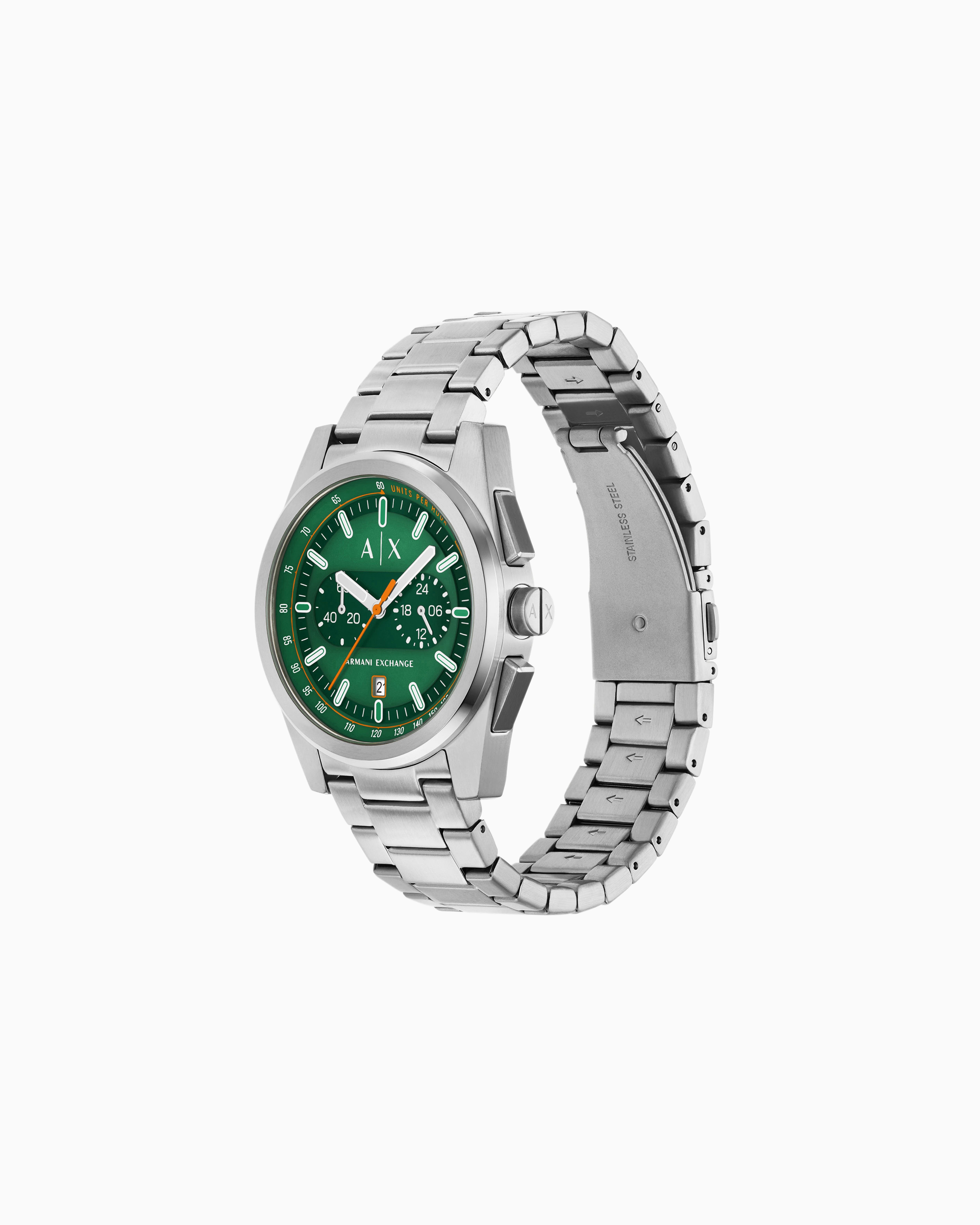 Armani Exchange Chronograph Stainless Steel Watch In Multicolore