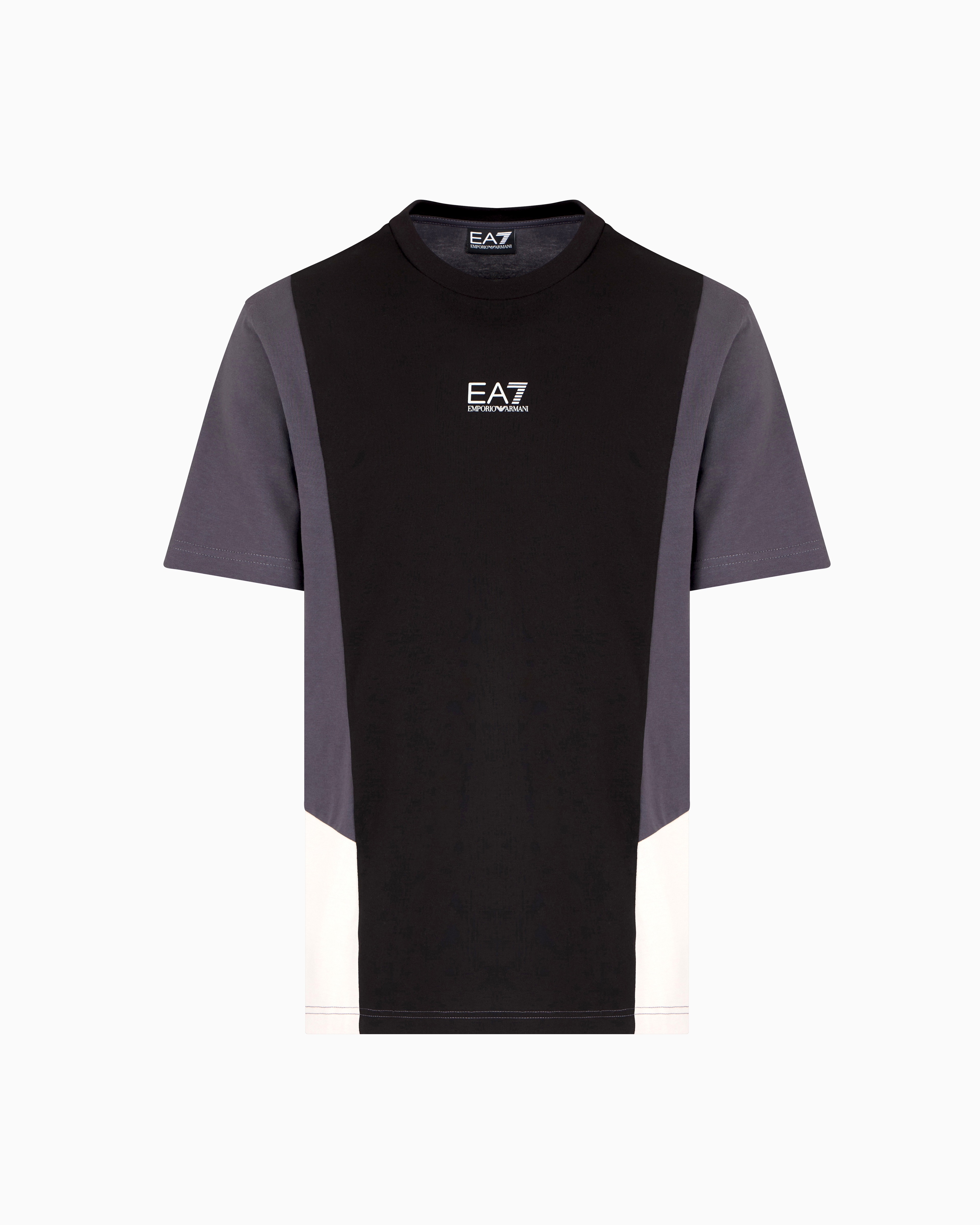 Ea7 Regular Fit T-shirts In Black