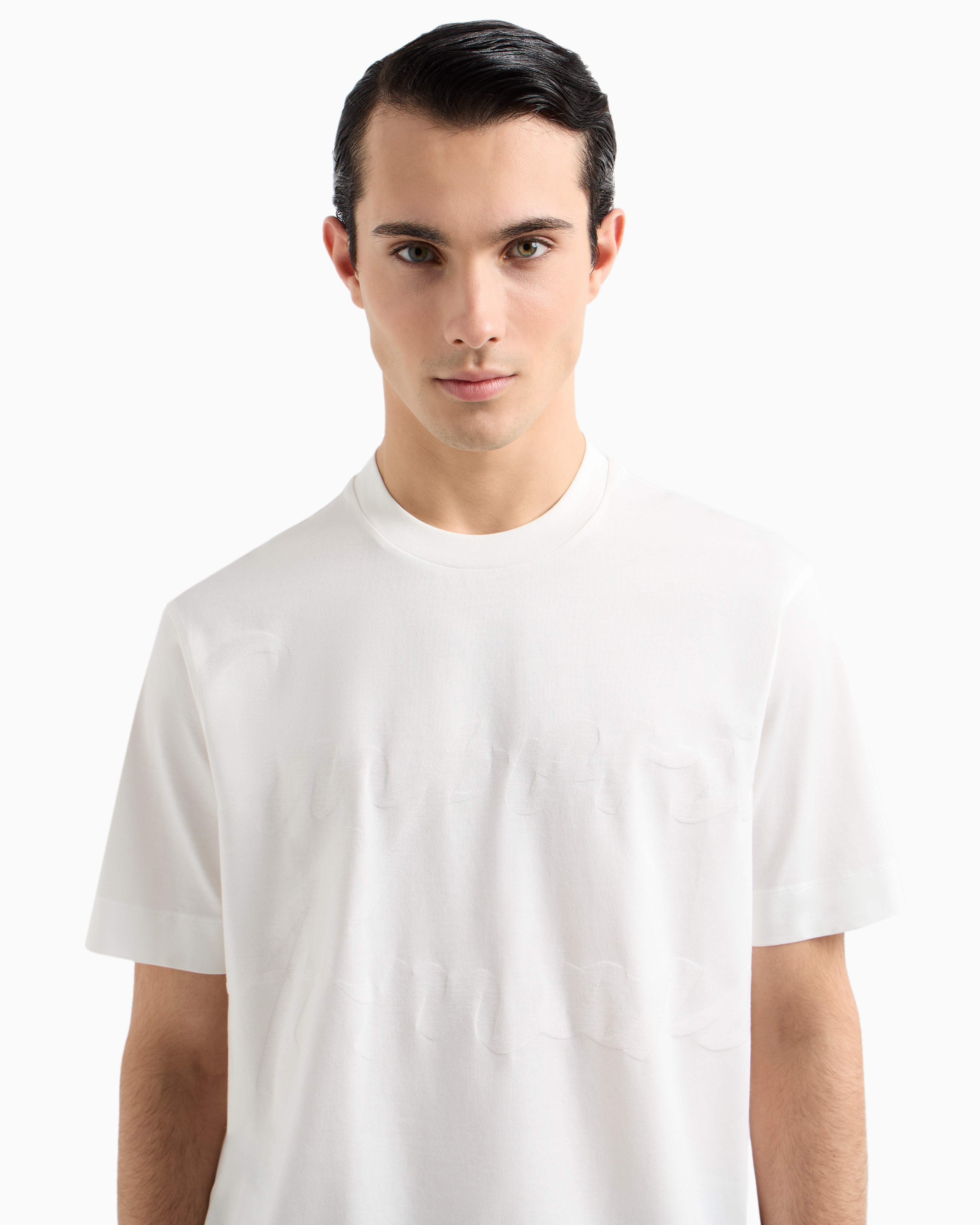 【国内即発】EMPORIO ARMANI ジャカードロゴTシャツ 6R1TEB 0091 国内即発】EMPORIO ARMANI ジャカードロゴTシャツ 6R1TEB 0091