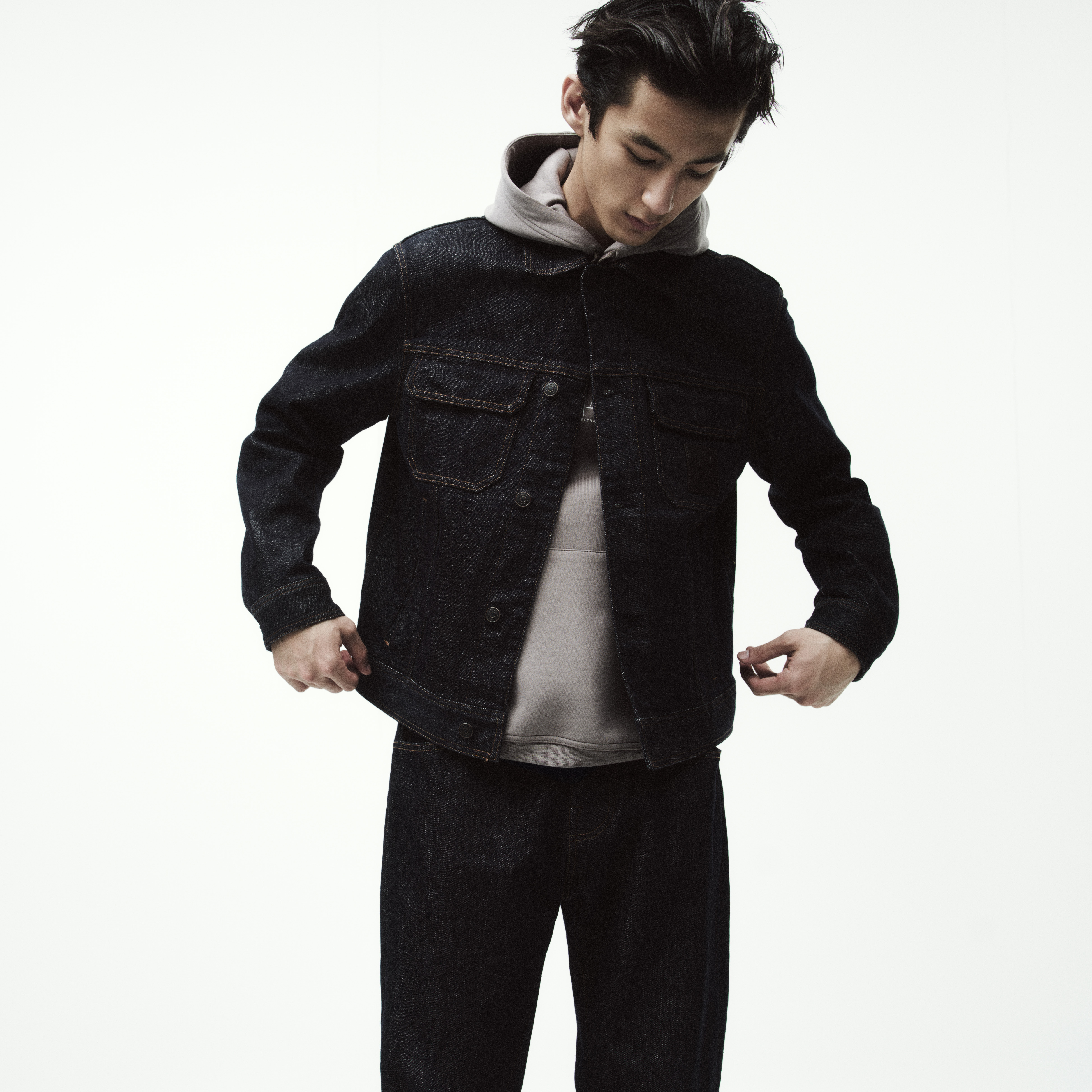 ＮＥＷ Armani Exchange ダッフルコート  Black Amazon.com: A | X ARMANI EXCHANGE Wave Continental Zip