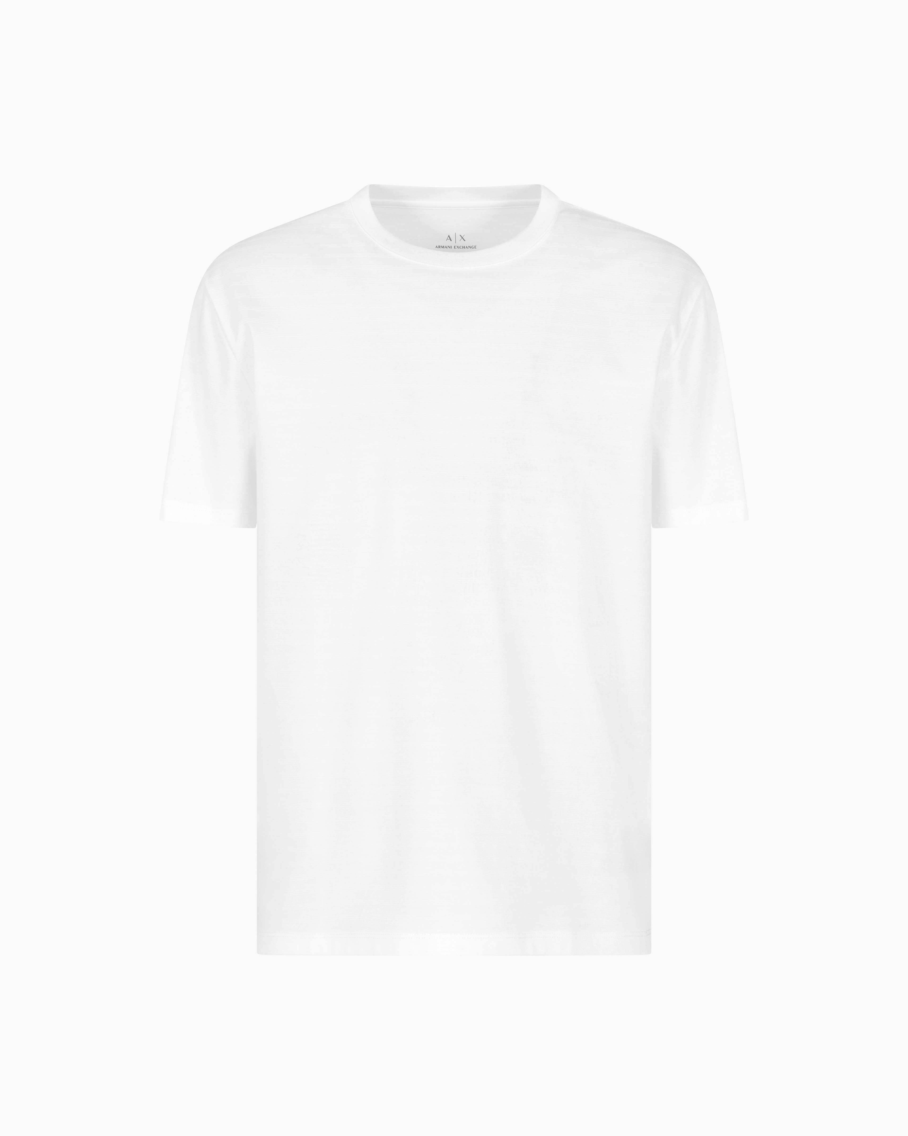 Armani Exchange Patterned Short-sleeved Shirt In White