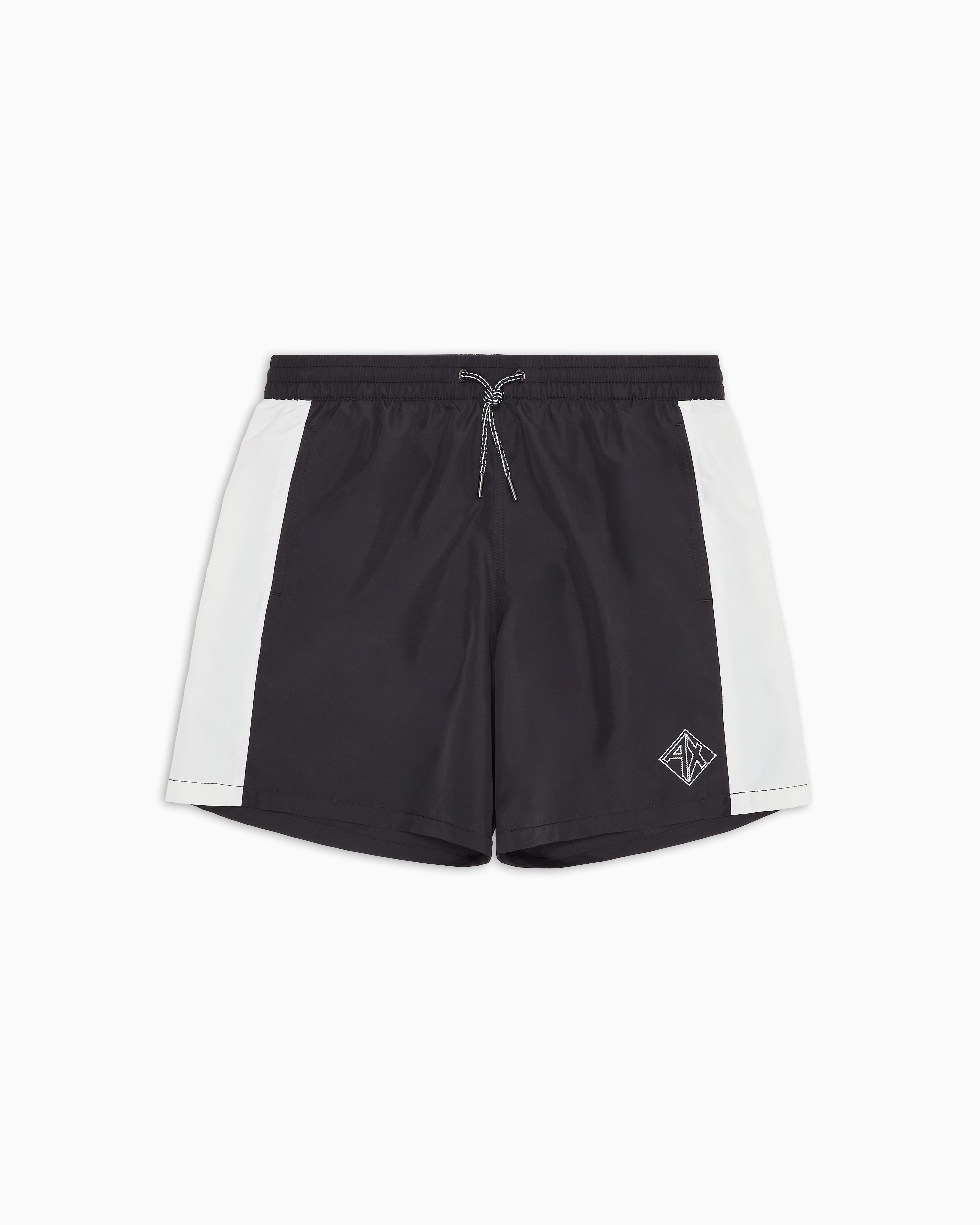 Armani Exchange Beachwear Boxers In Navy Blue