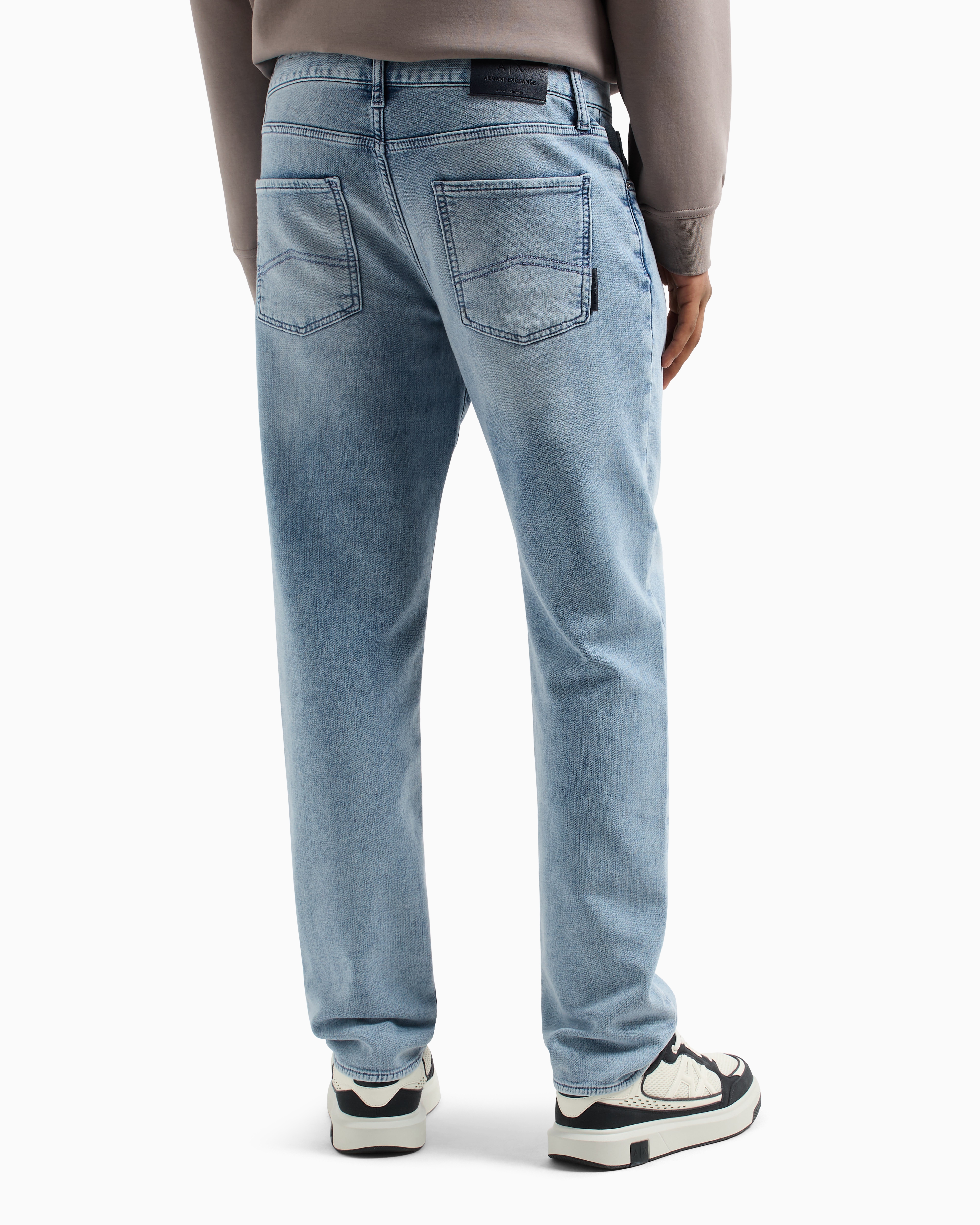 Armani Exchange - Slim Jeans, Man, Blue, Size: