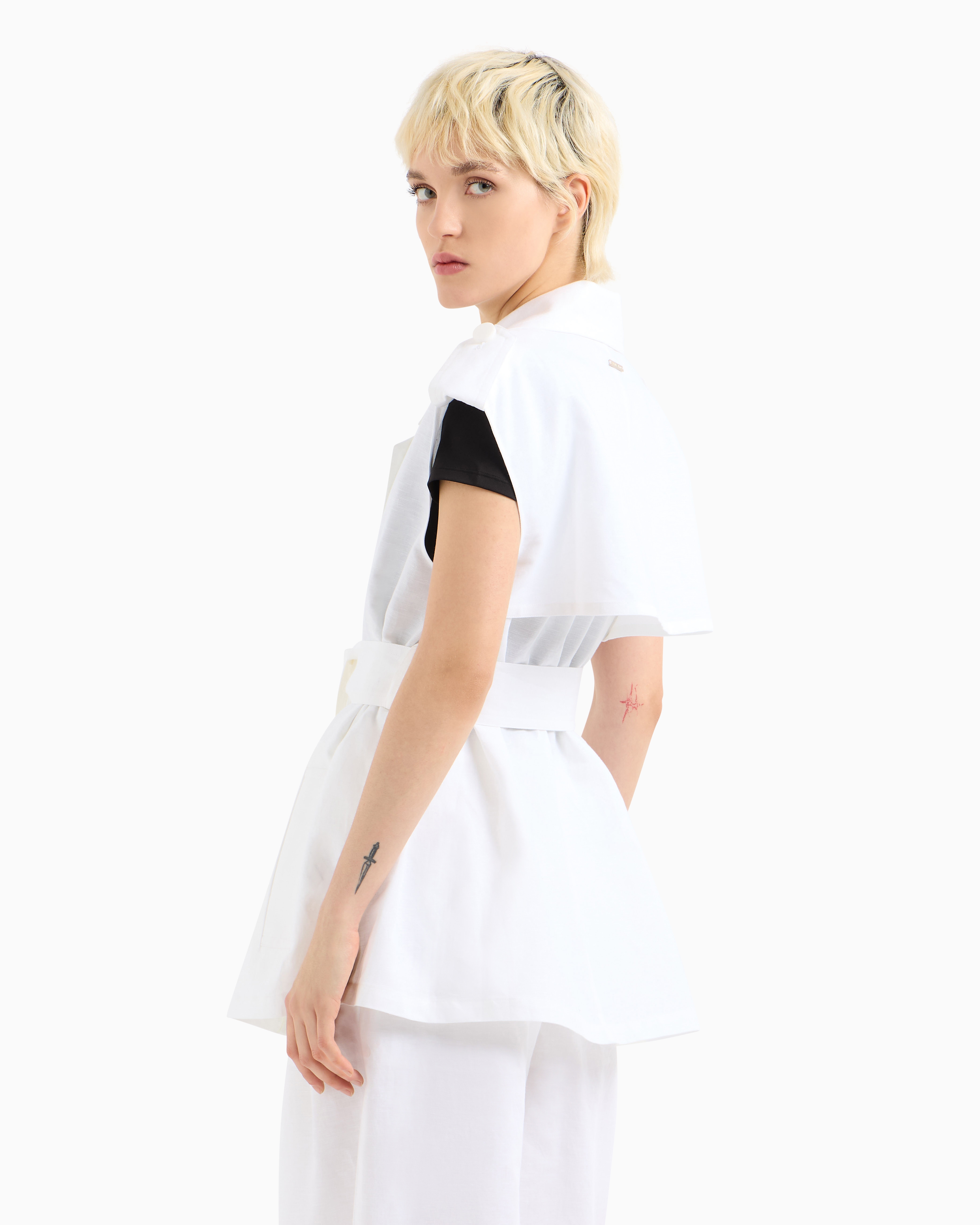 Armani Exchange Waistcoats In White