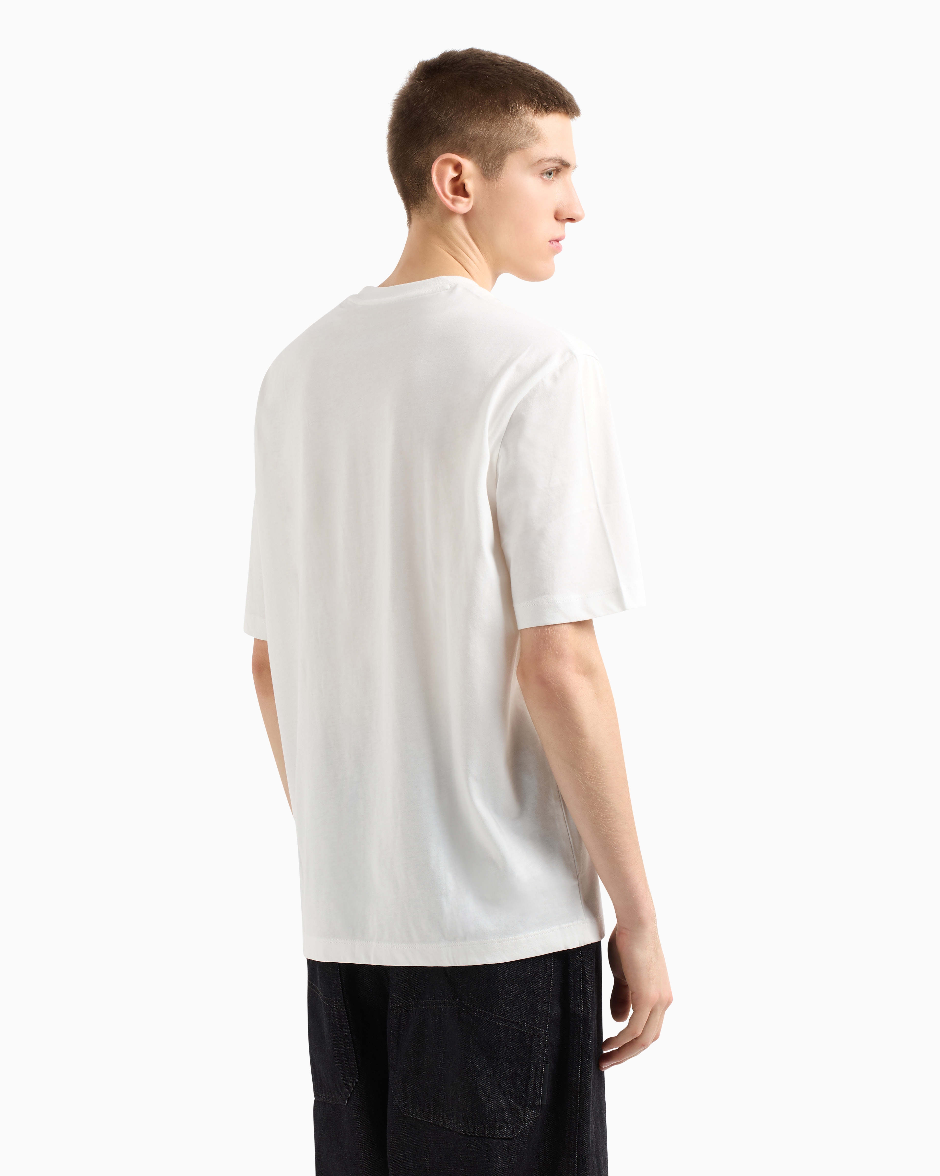 Armani Exchange Regular Fit T-shirts In White