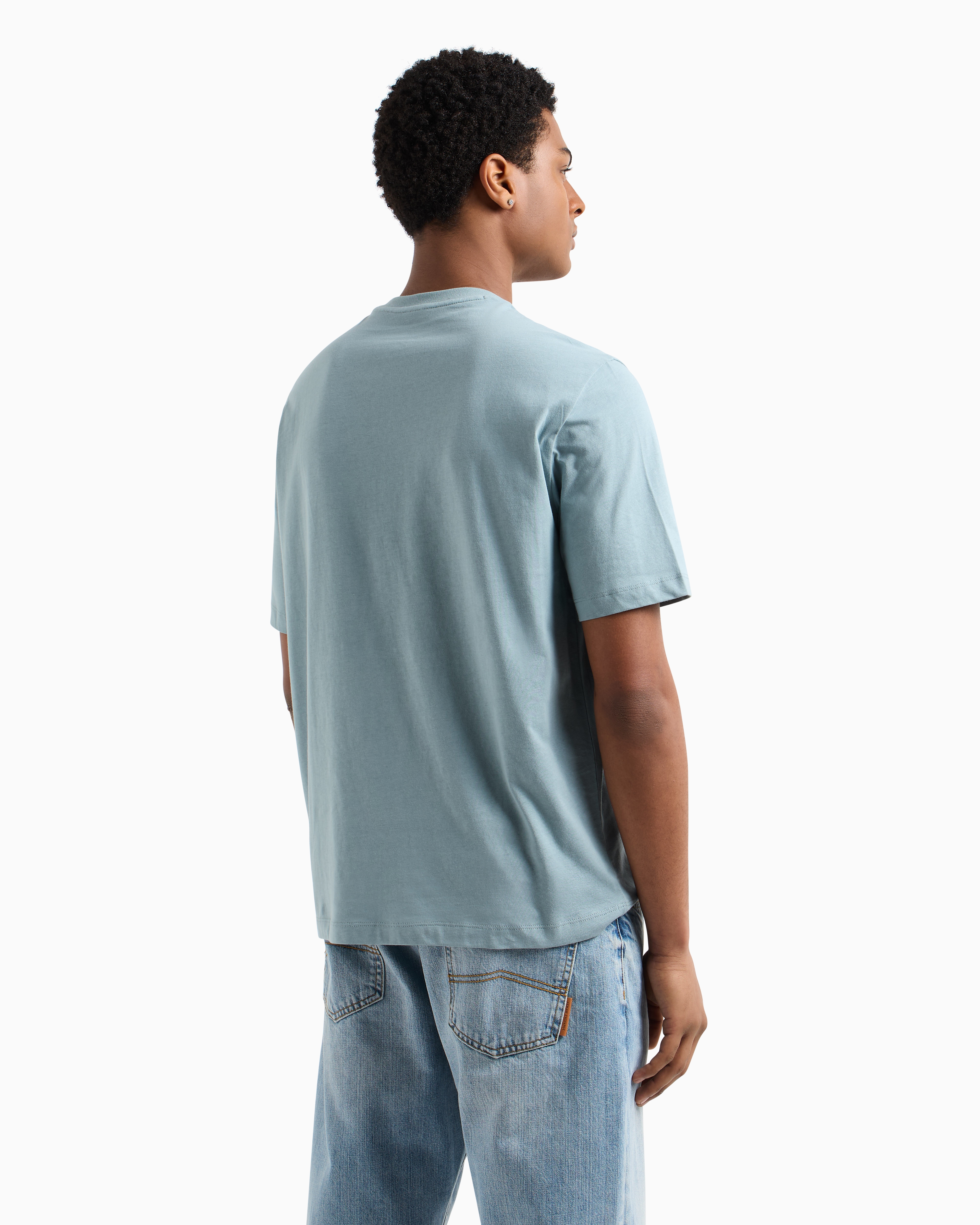 Armani Exchange Regular Fit T-shirts In Green