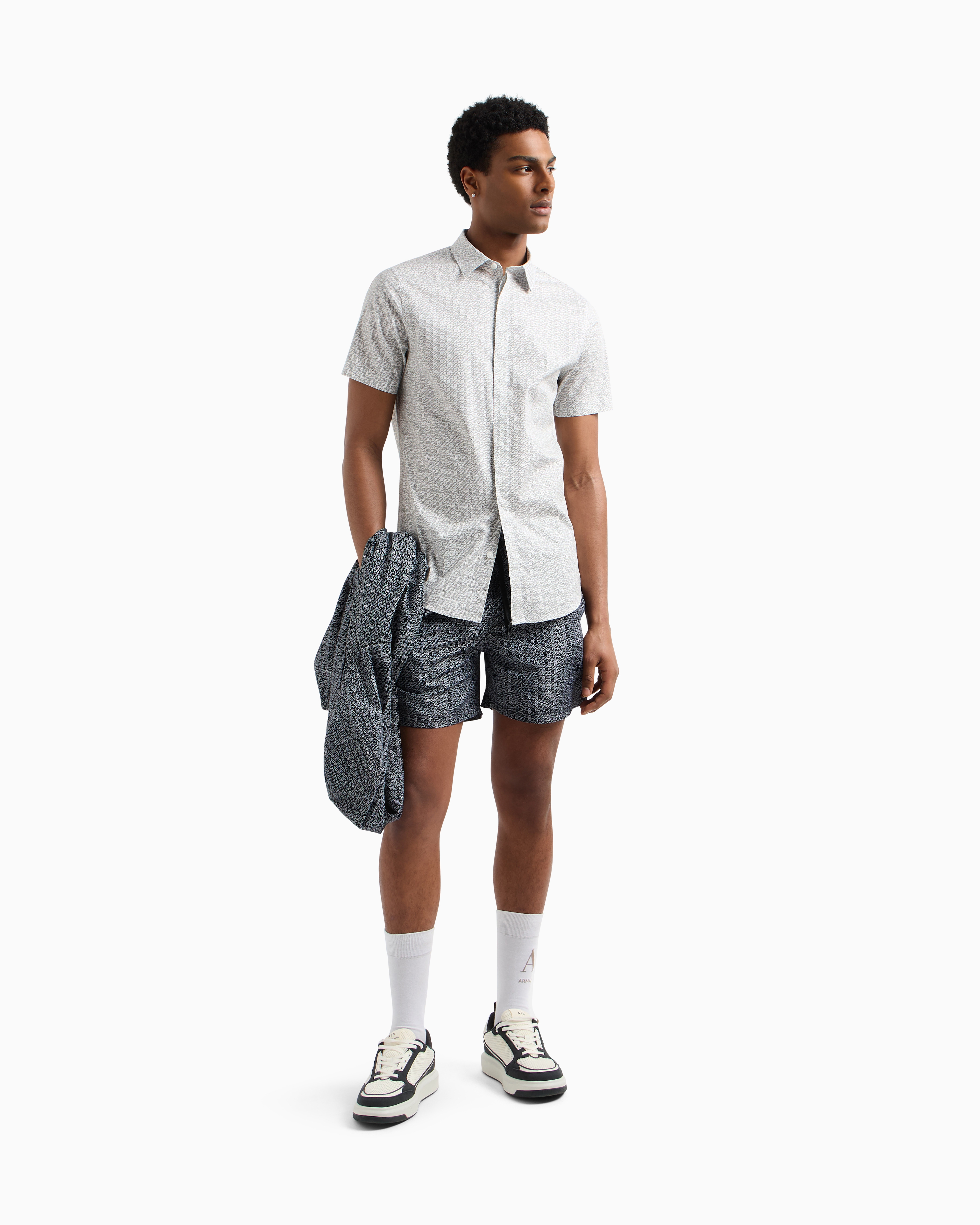 Armani Exchange Casual Shirts In White