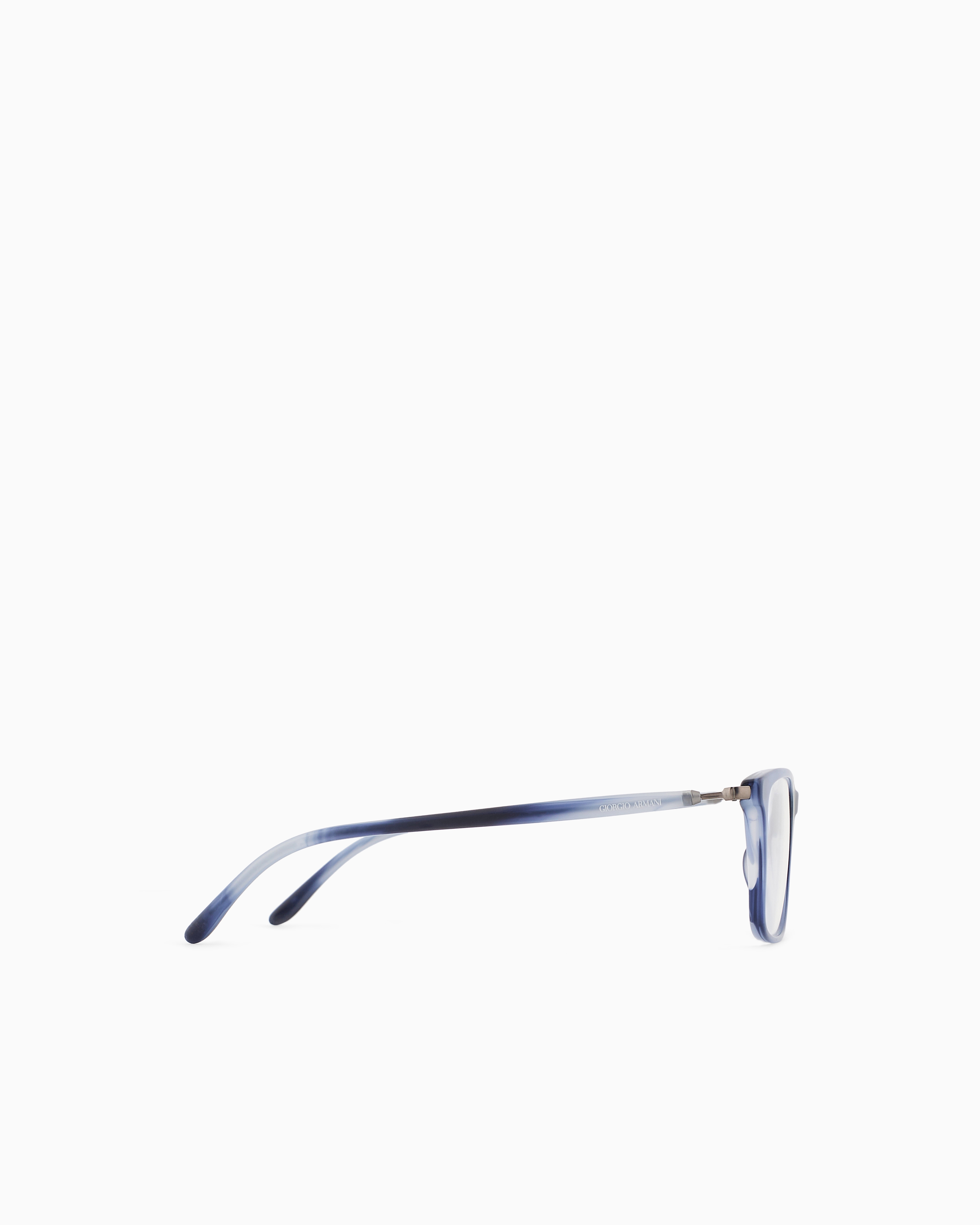Giorgio Armani Men's Rectangular Glasses In Blue