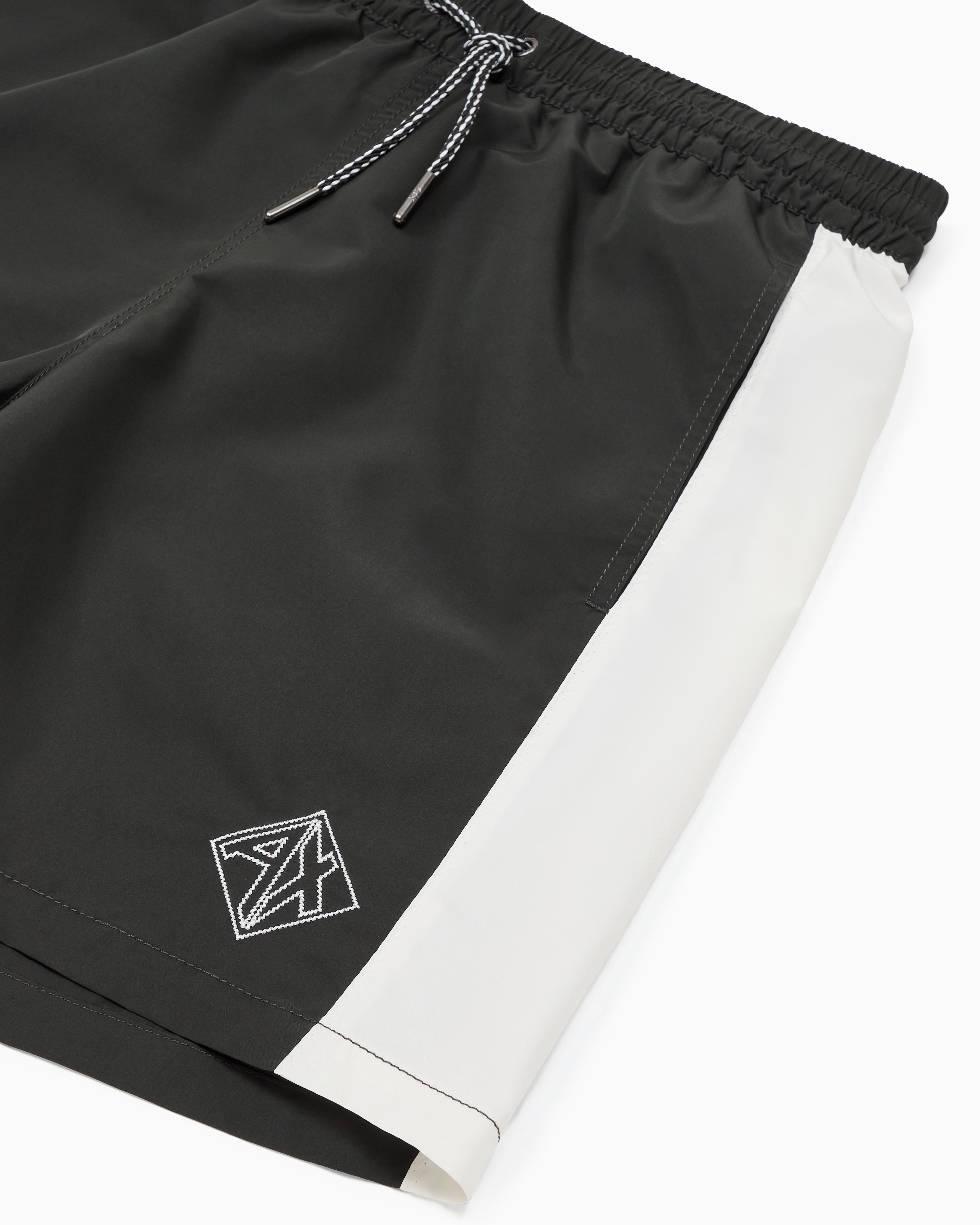 Armani Exchange Beachwear Boxers In Green