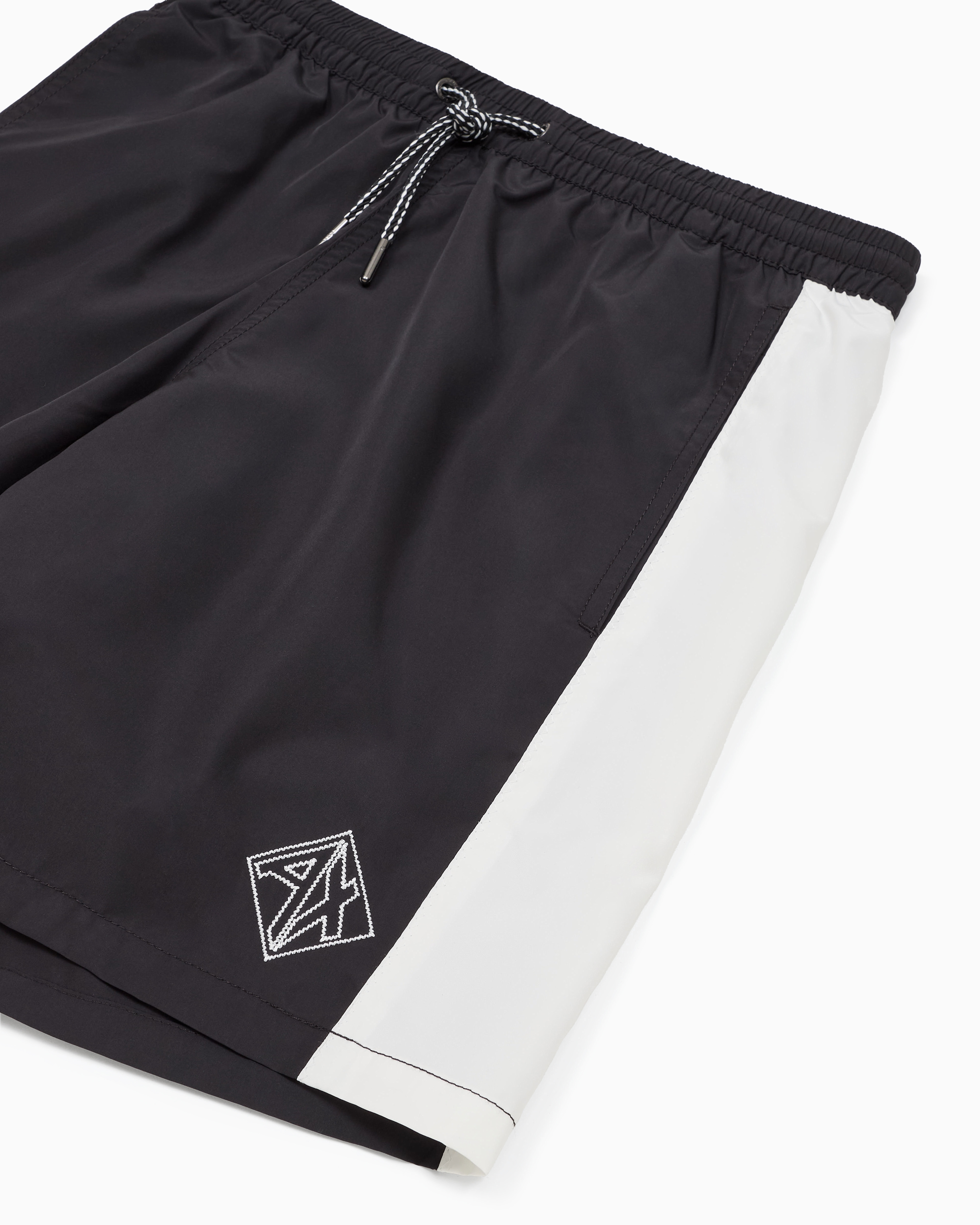 Armani Exchange Beachwear Boxers In Navy Blue