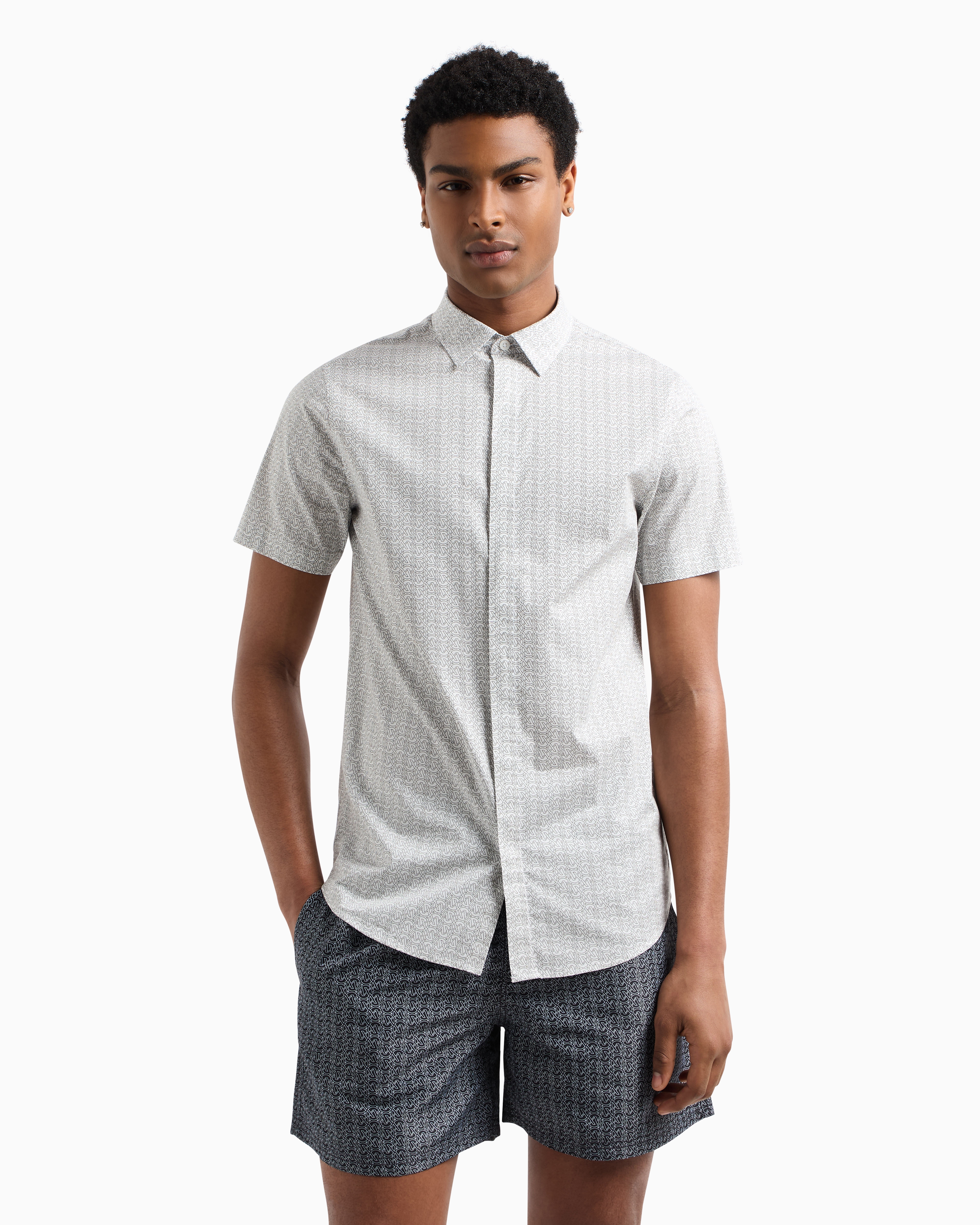 Armani Exchange Casual Shirts In White