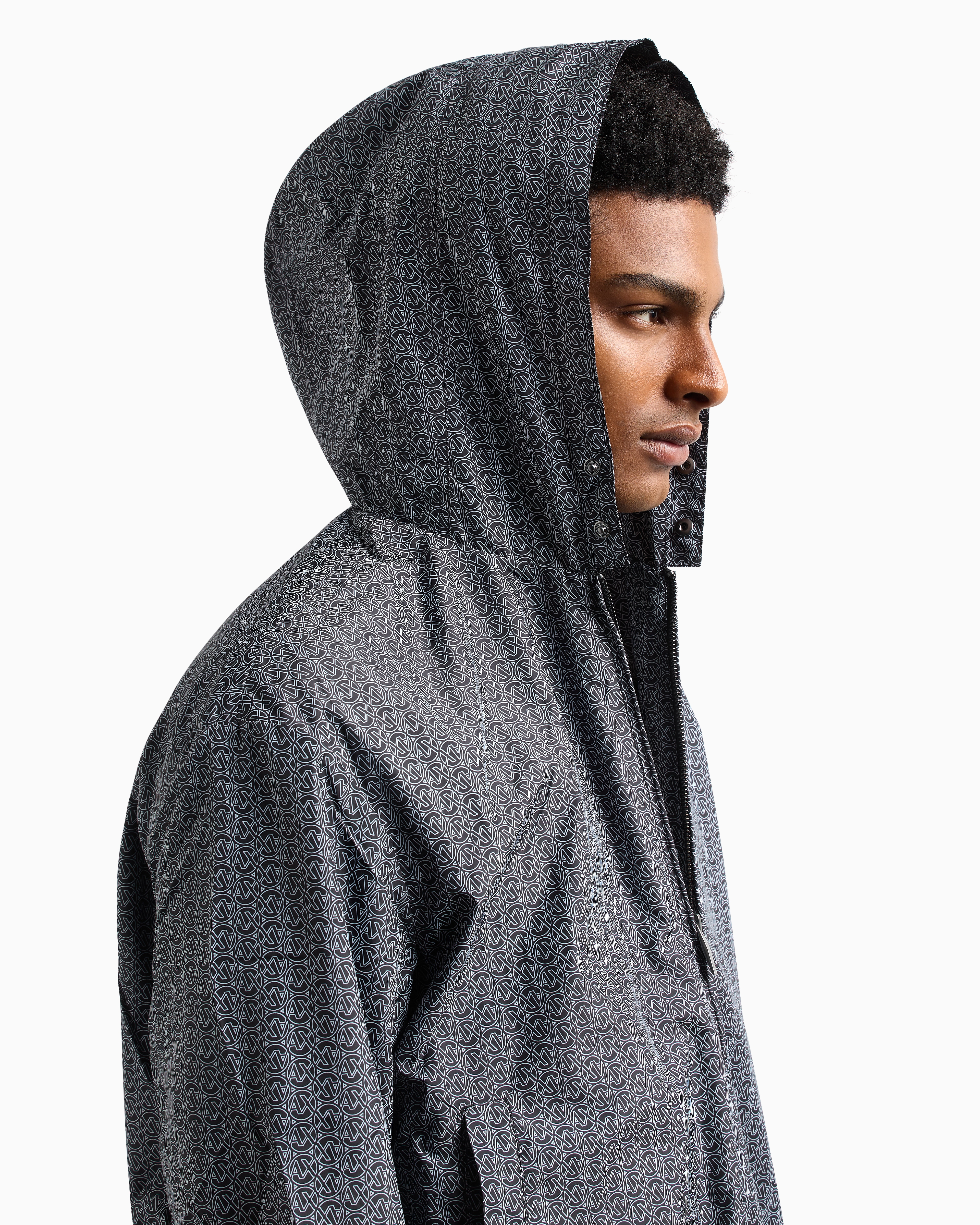 Armani Exchange Windbreakers In Black