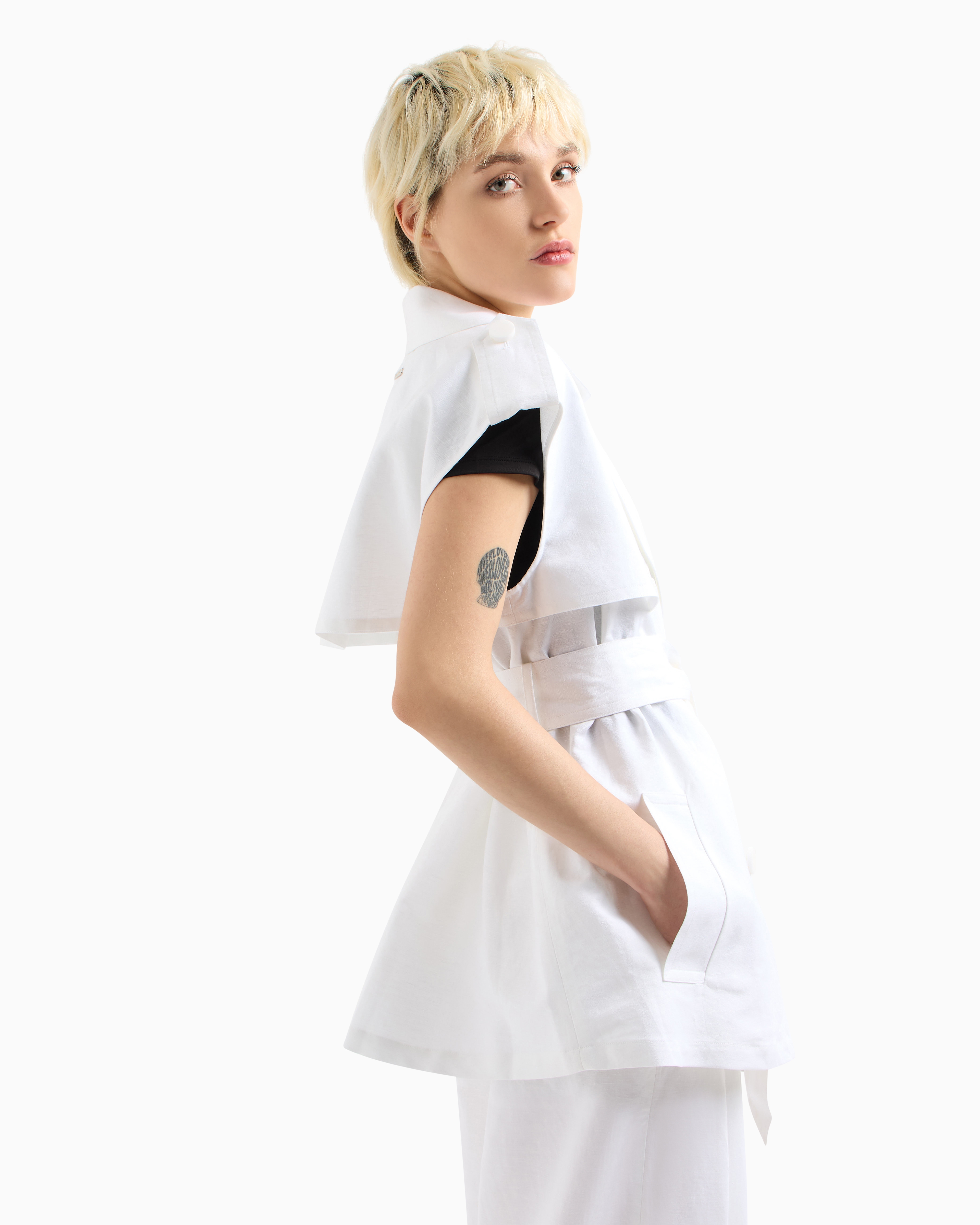 Armani Exchange Waistcoats In White