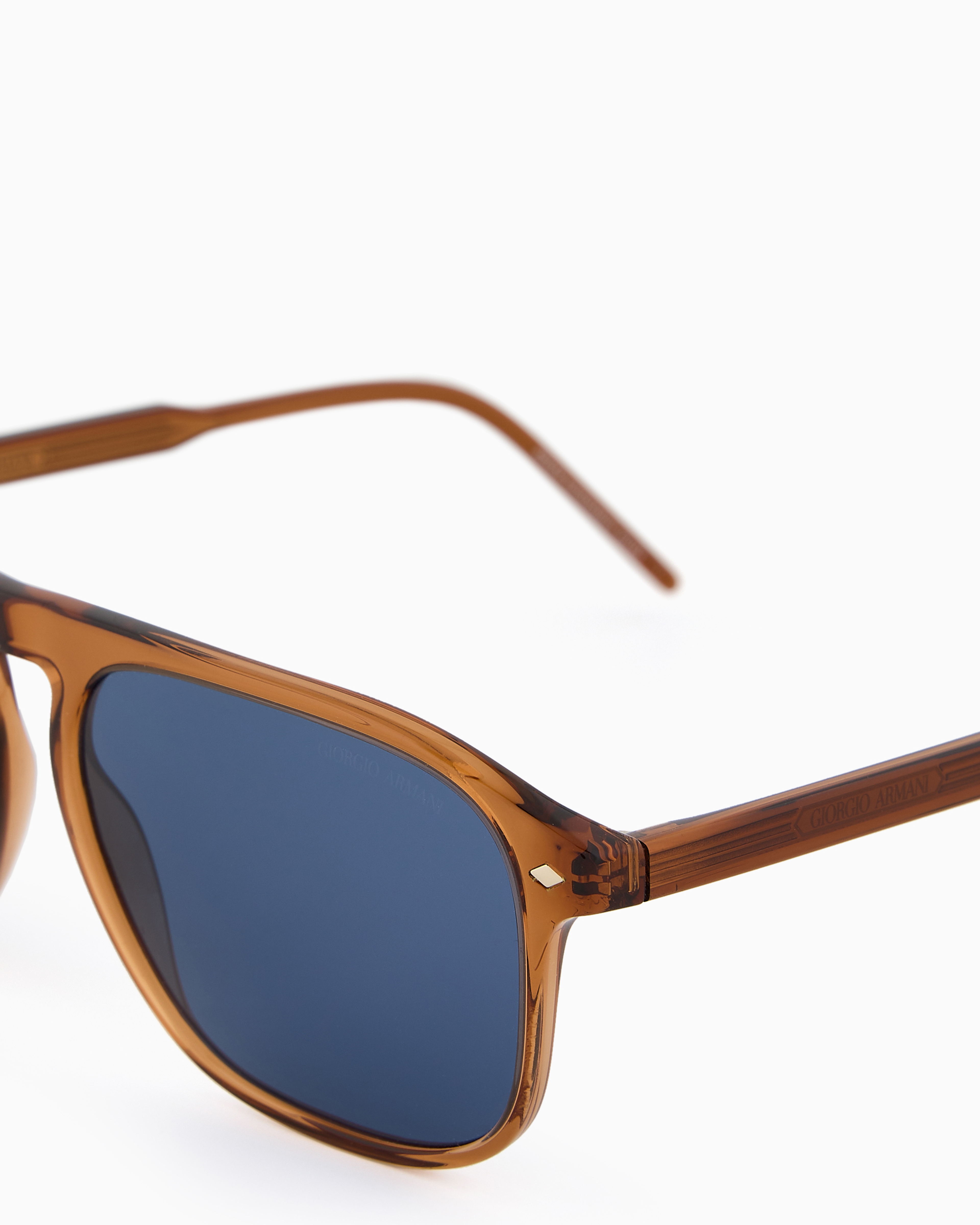 Giorgio Armani Men's Square Sunglasses In Blue