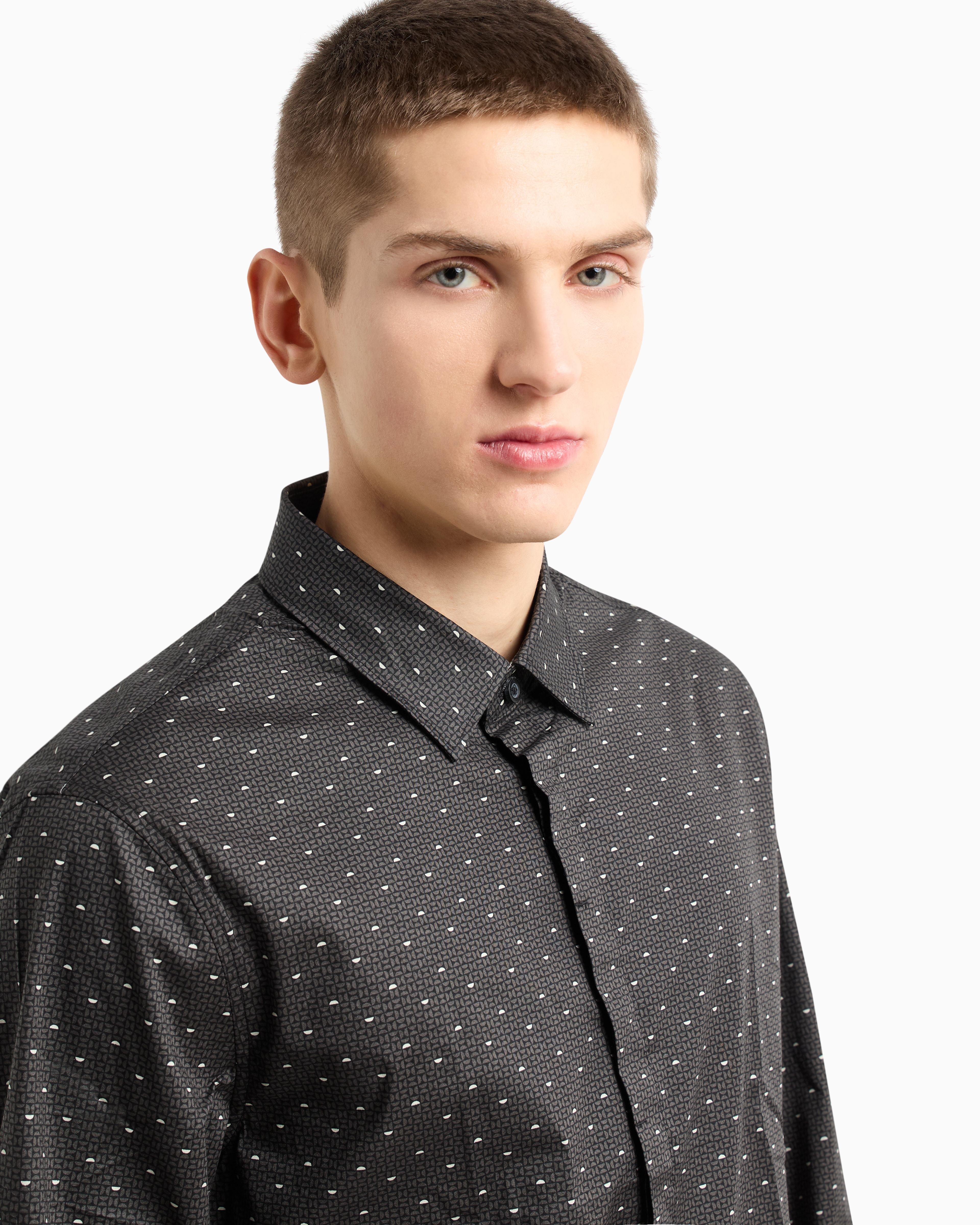 Armani Exchange Classic Shirts In Black