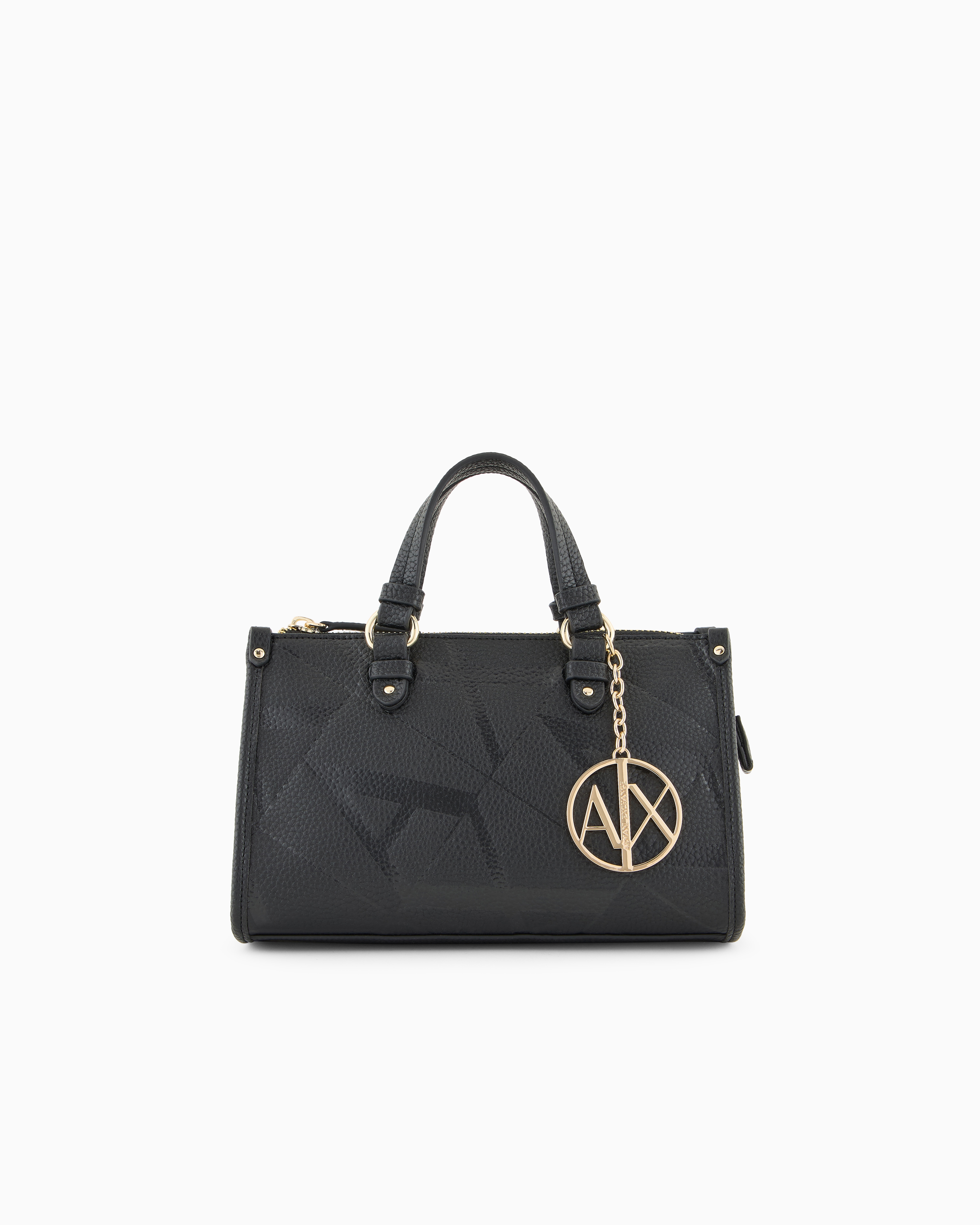 オールオーバーマキシロゴ スモールハンドバッグ | Armani Exchange