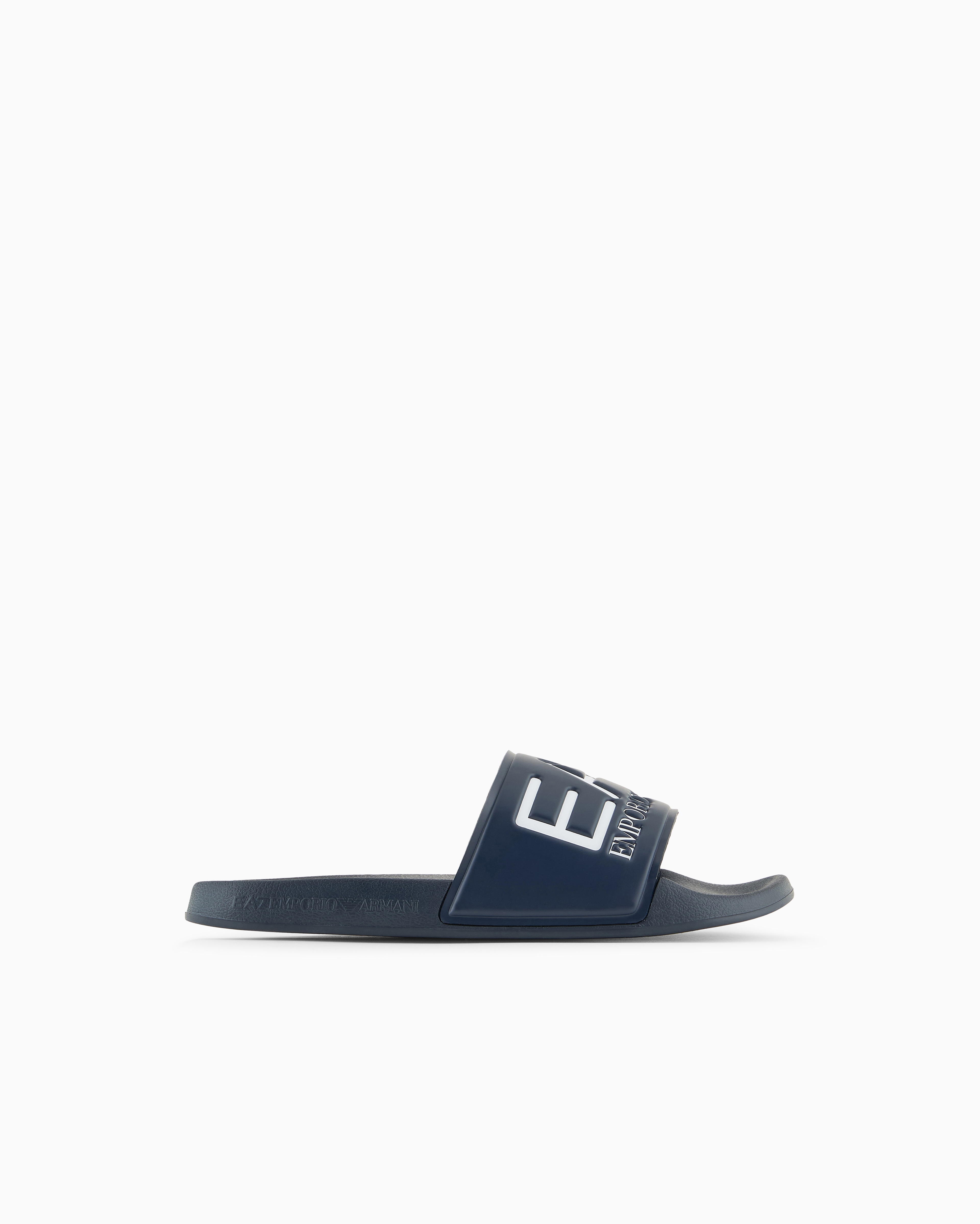 Ea7 Logo Pool Slides In Blue