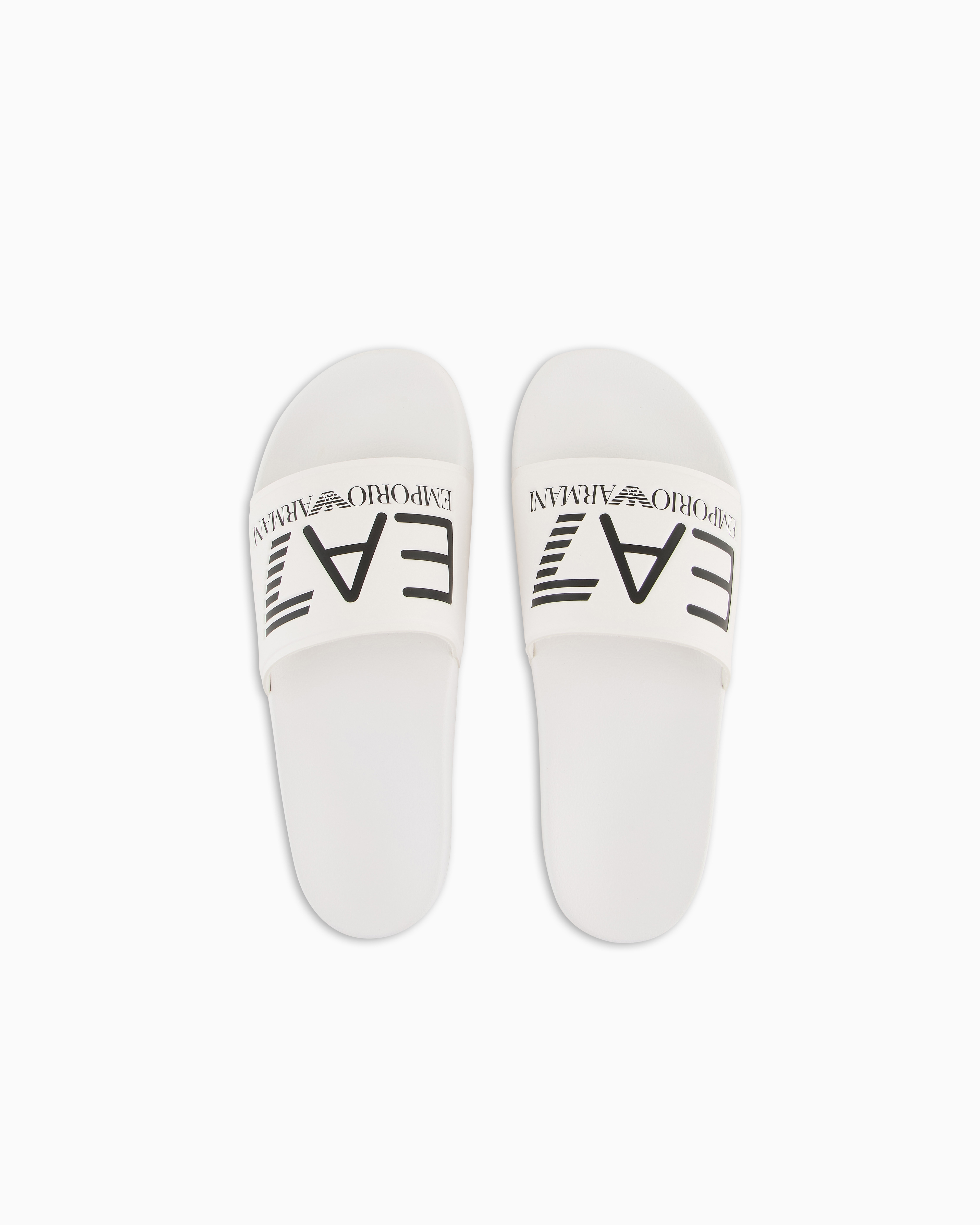 Ea7 Logo Slides In White