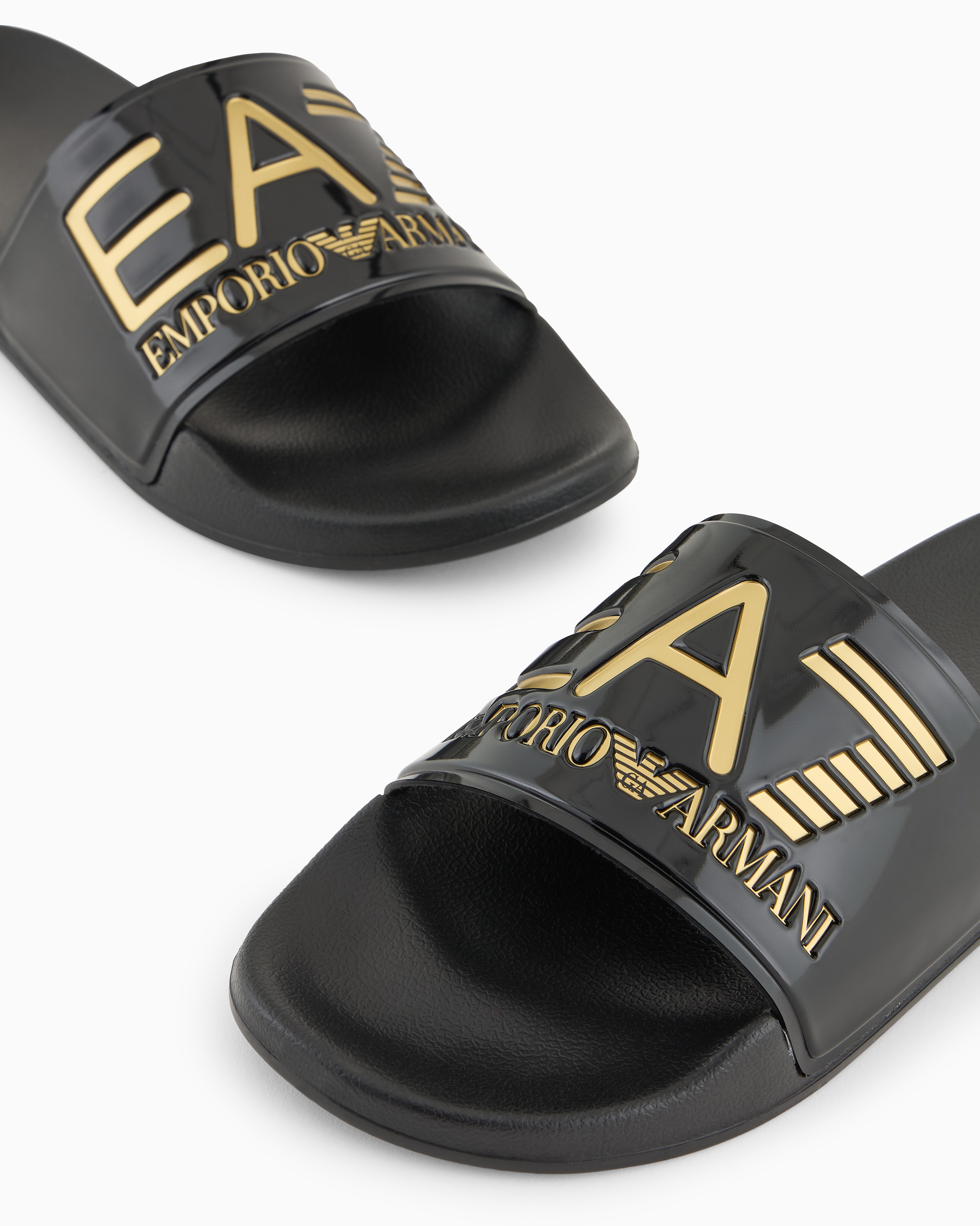 Ea7 Slides In Black