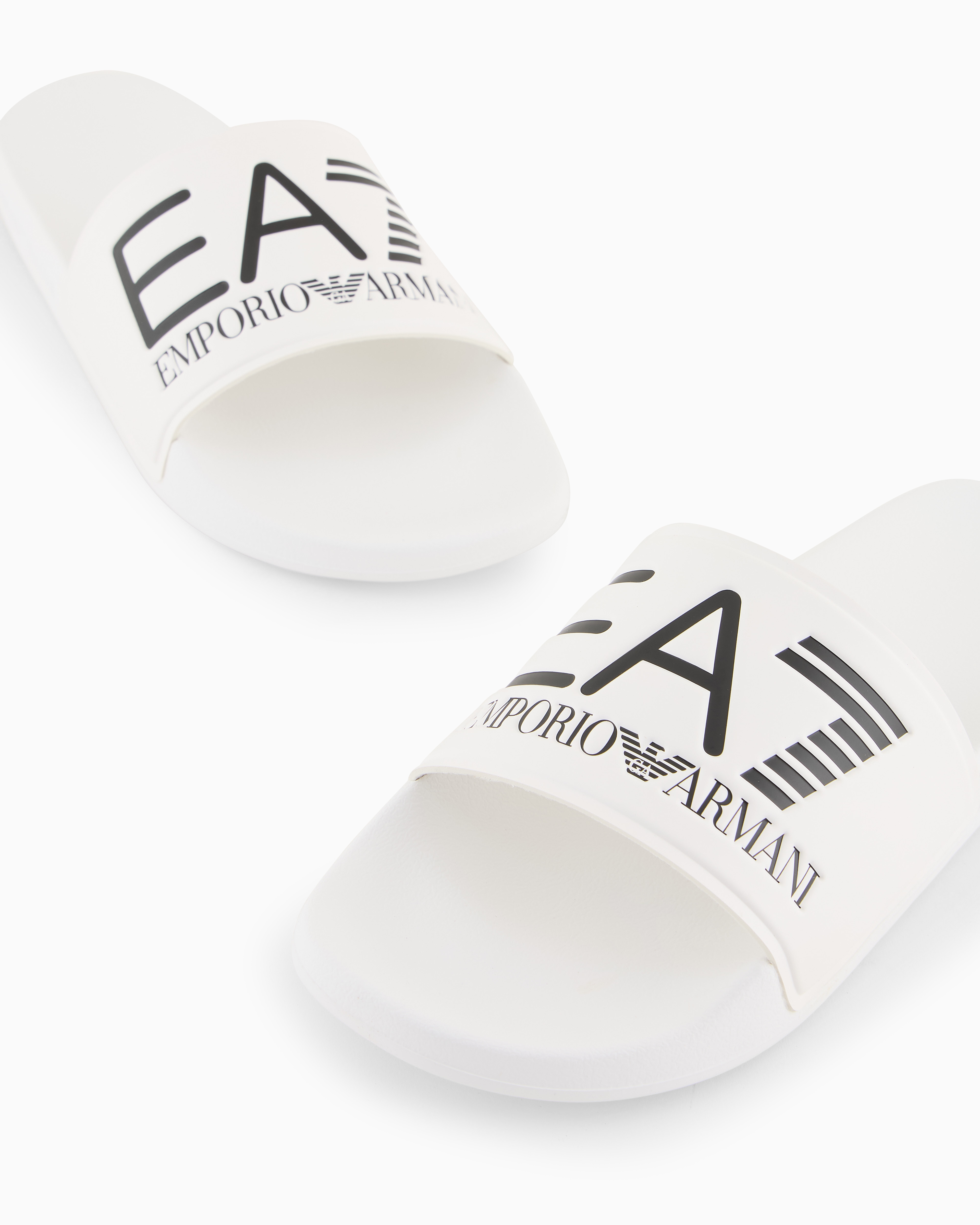 Ea7 Logo Slides In White