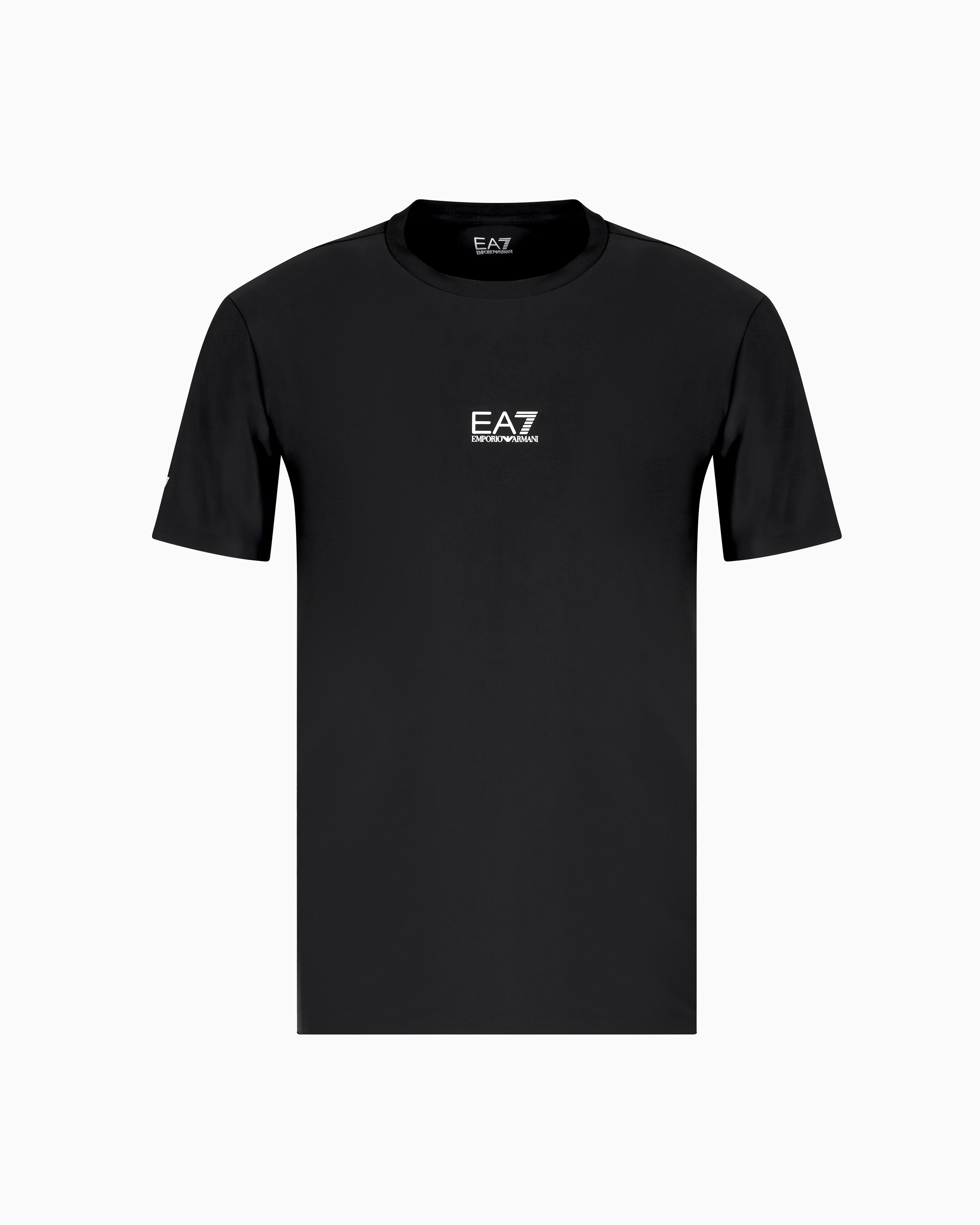 Ea7 Dynamic Athlete T-shirt In Vigor7 Technical Fabric In Black