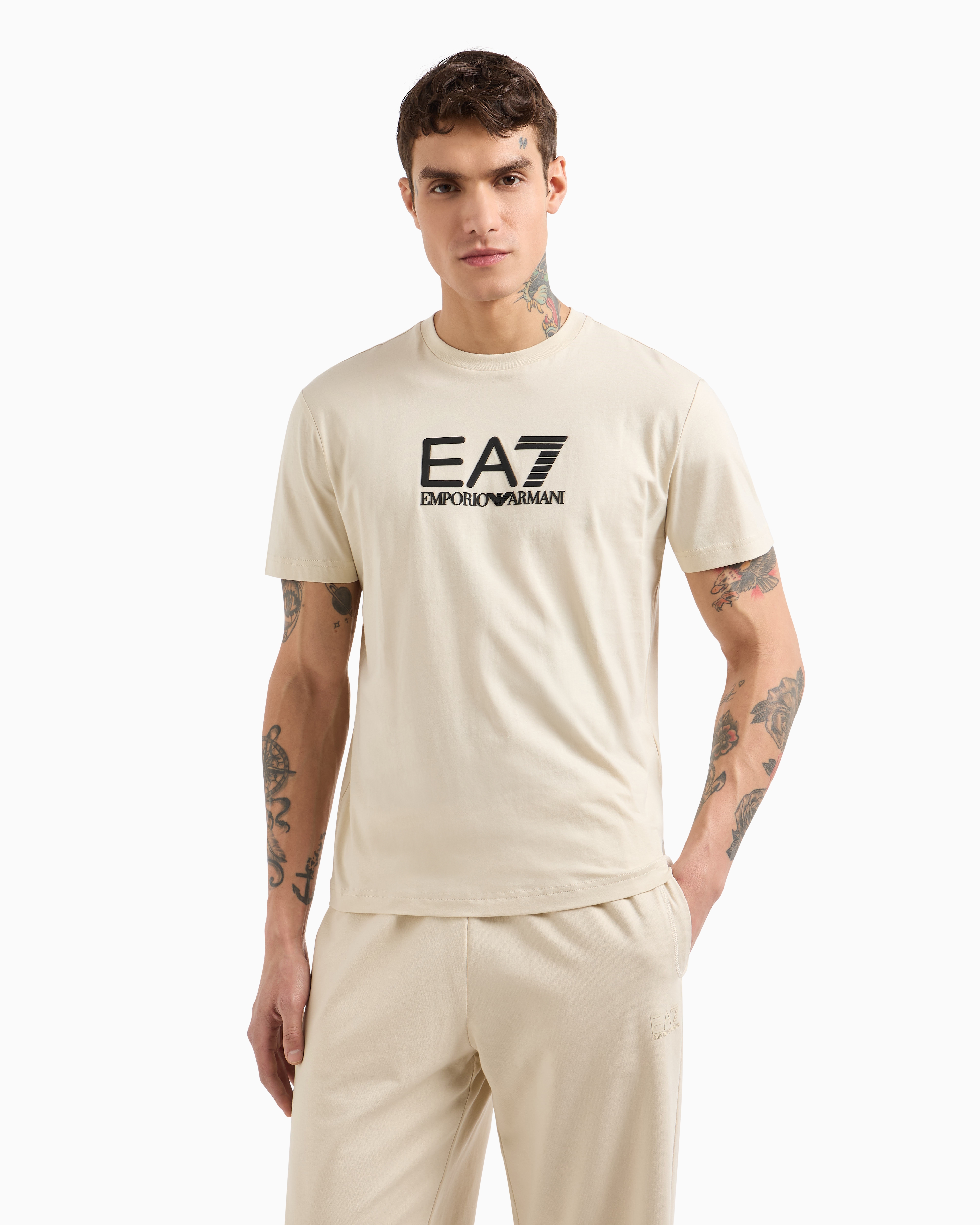Visibility cotton crew-neck T-shirt | EA7