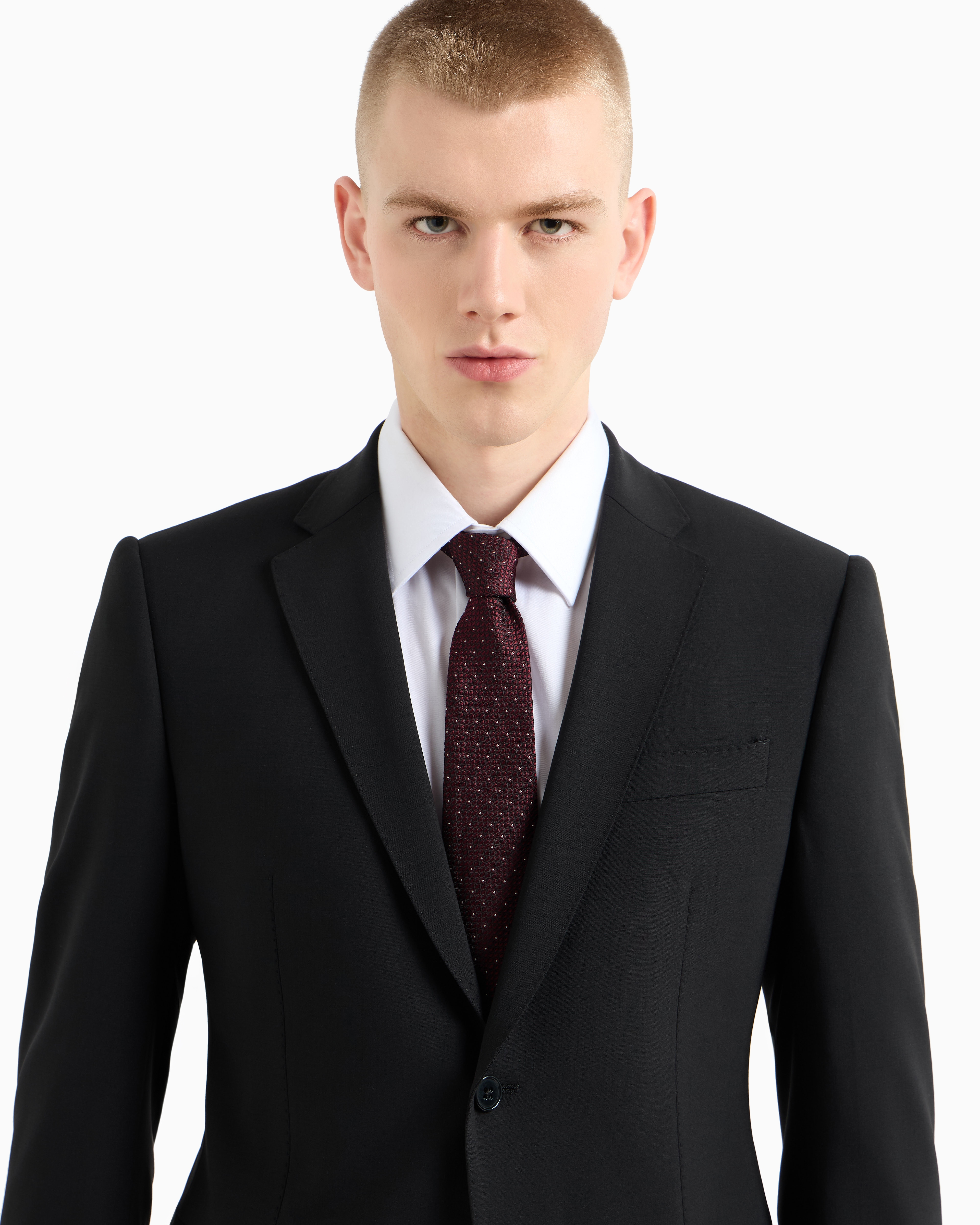 ネクタイ EMPORIO ARMANI SS25 TIE (EM001346 TE13729 F1076) Pure silk tie with jacquard micro-pattern | Emporio Armani