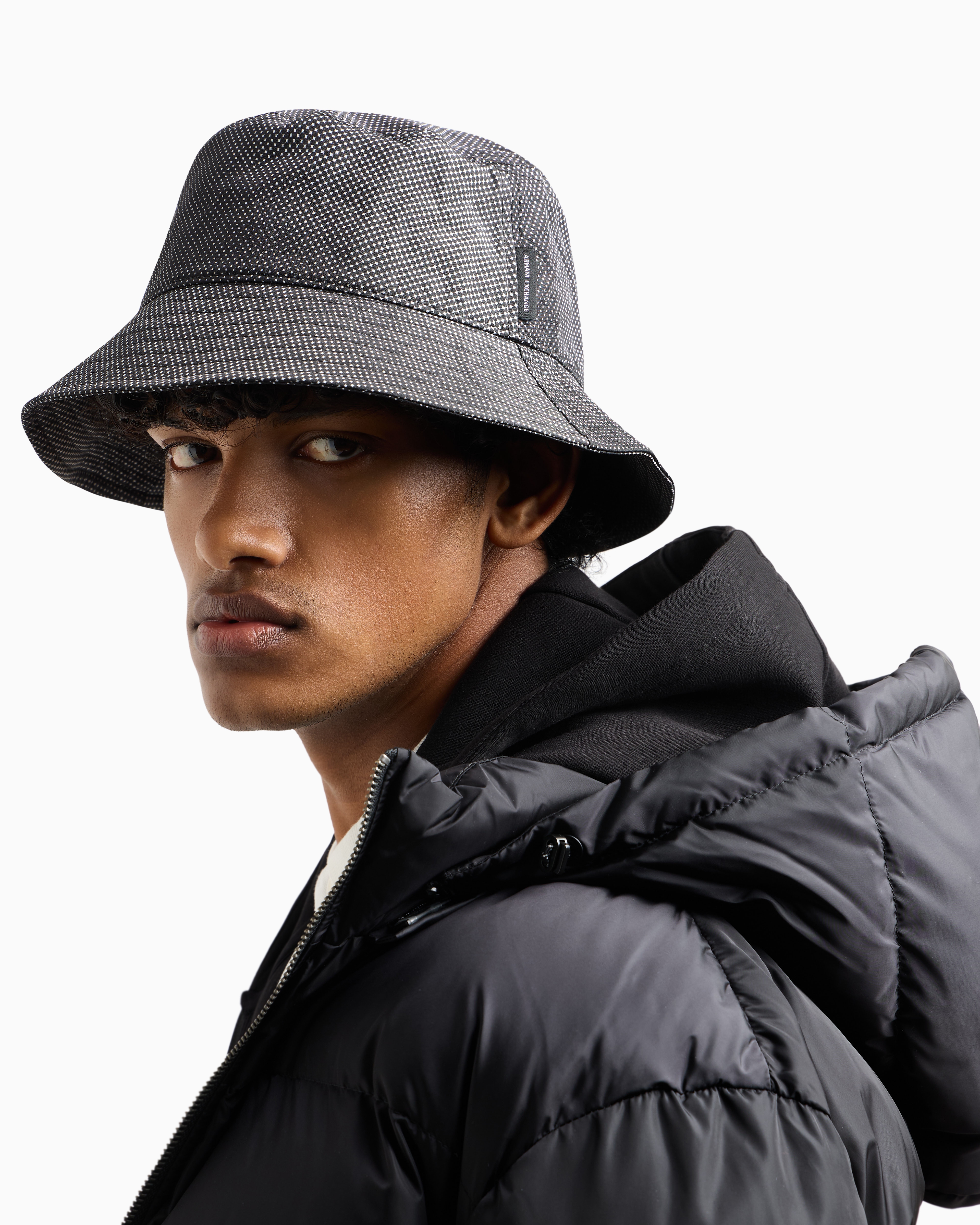 Armani Exchange Bucket Hats In Black