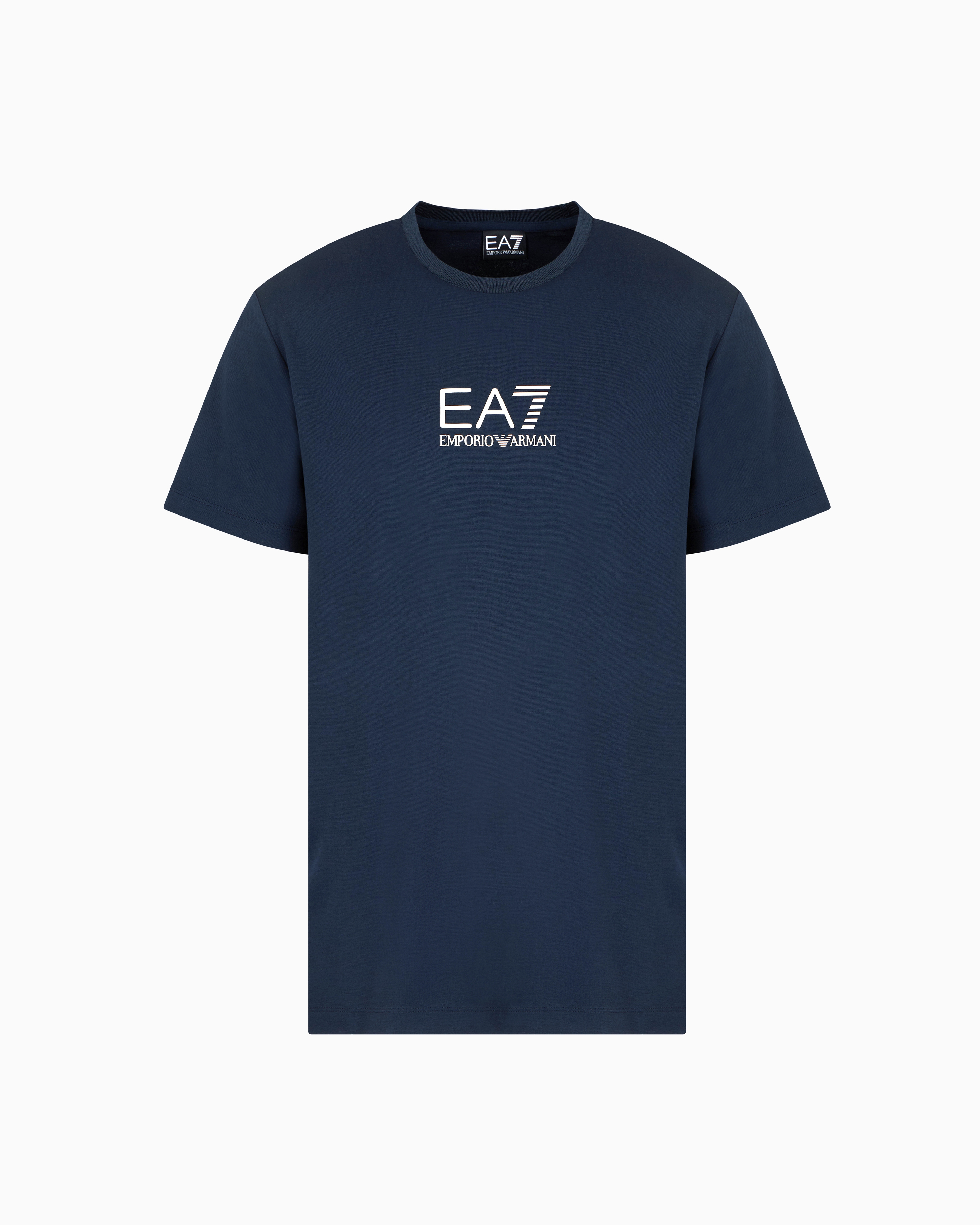 Tシャツ・カットソー GIORGIO ARMANI Viscose t-shirt Blu Gold Label viscose-jersey crew-neck T-shirt | EA7