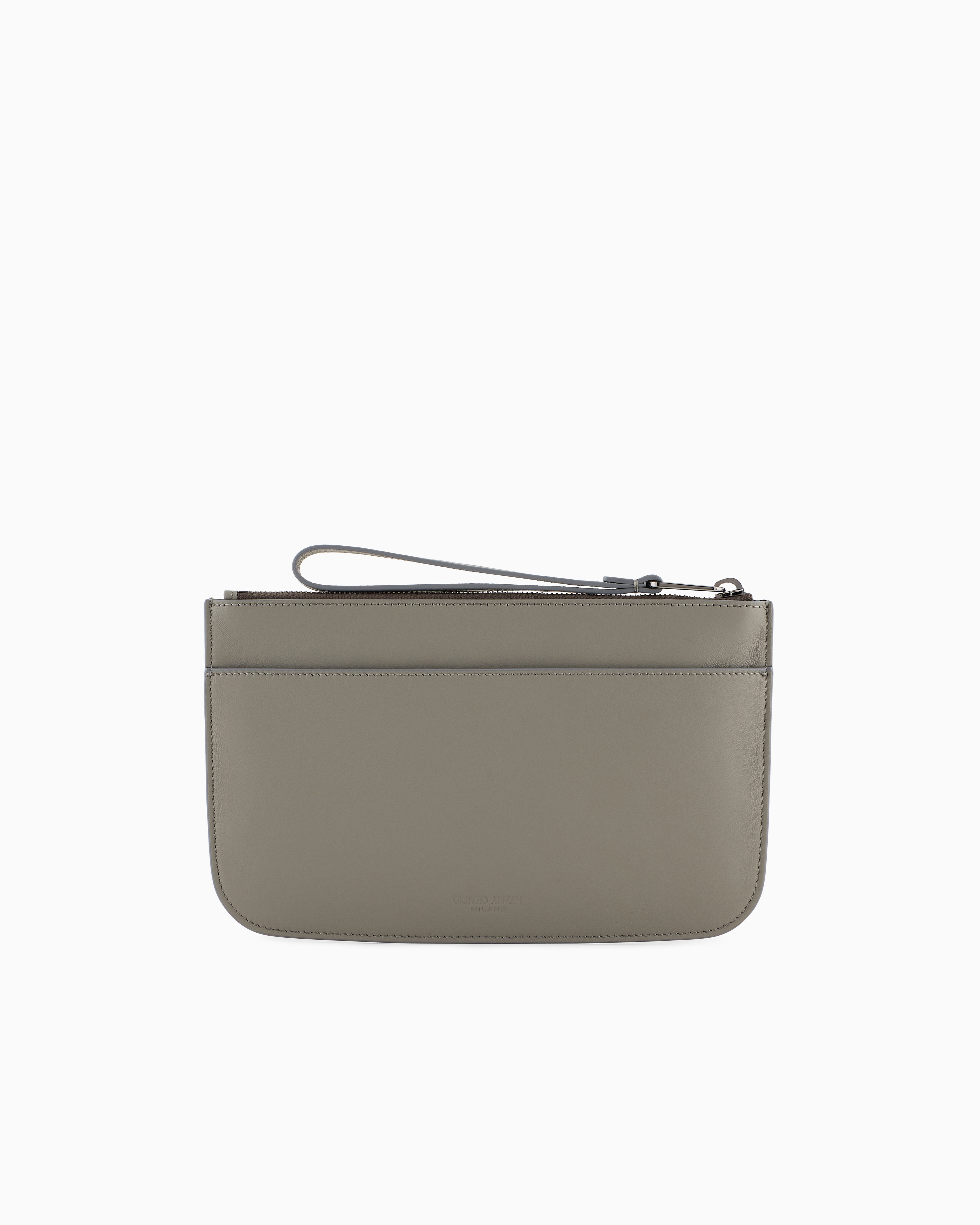 Giorgio Armani Nappa Leather Clutch Bag
