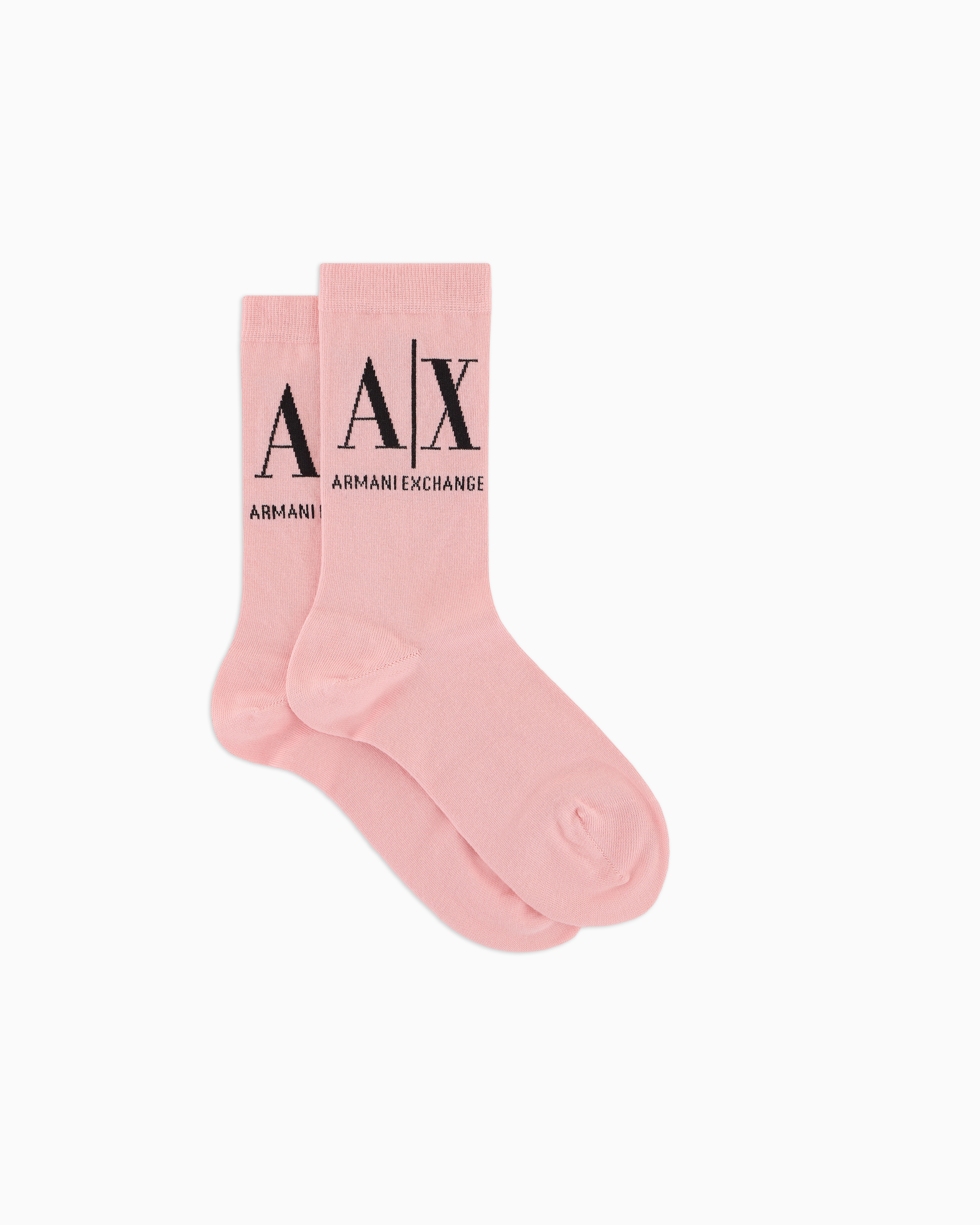 Armani Exchange Kurze Socken Mit Logo In Pink
