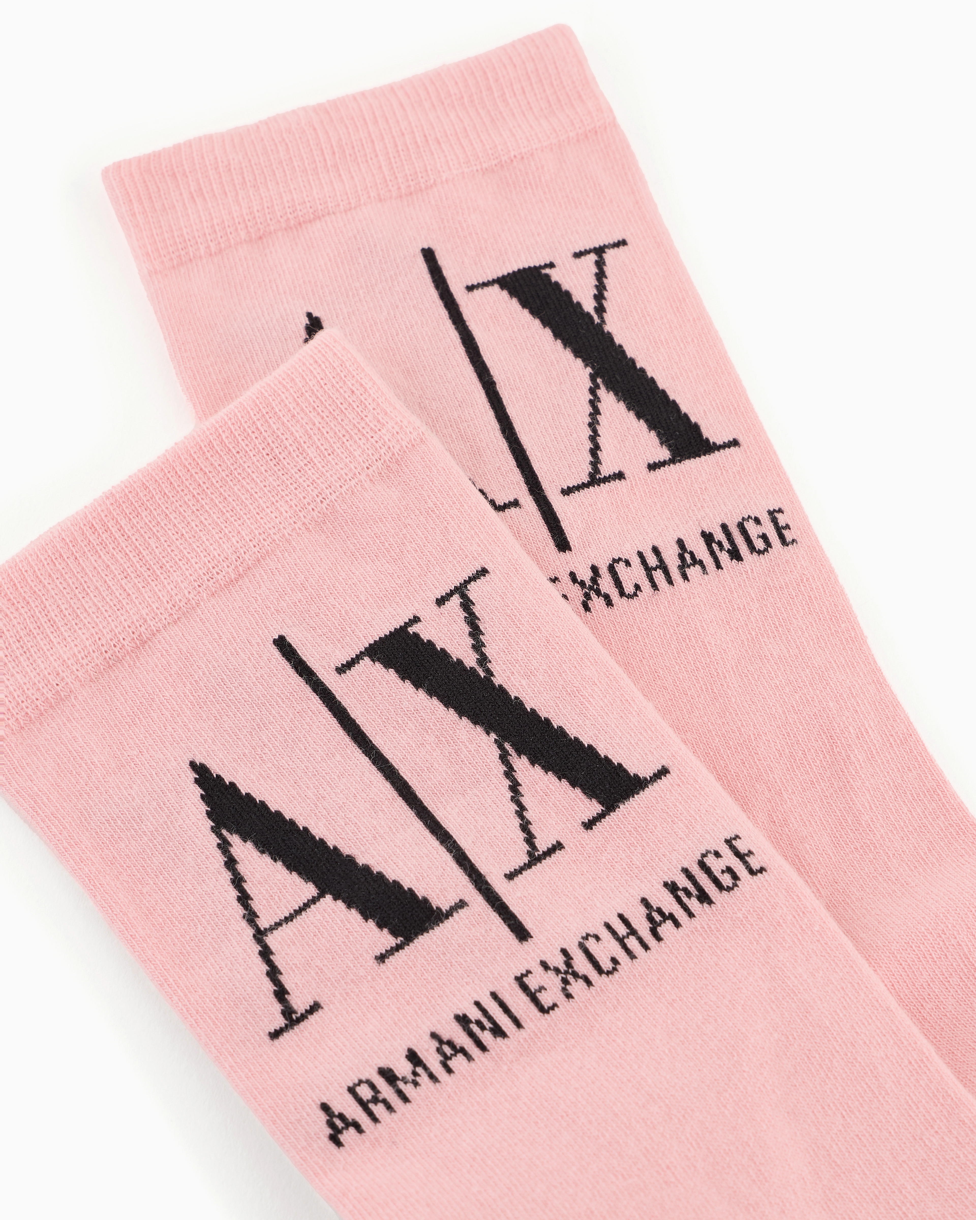 Armani Exchange Kurze Socken Mit Logo In Pink
