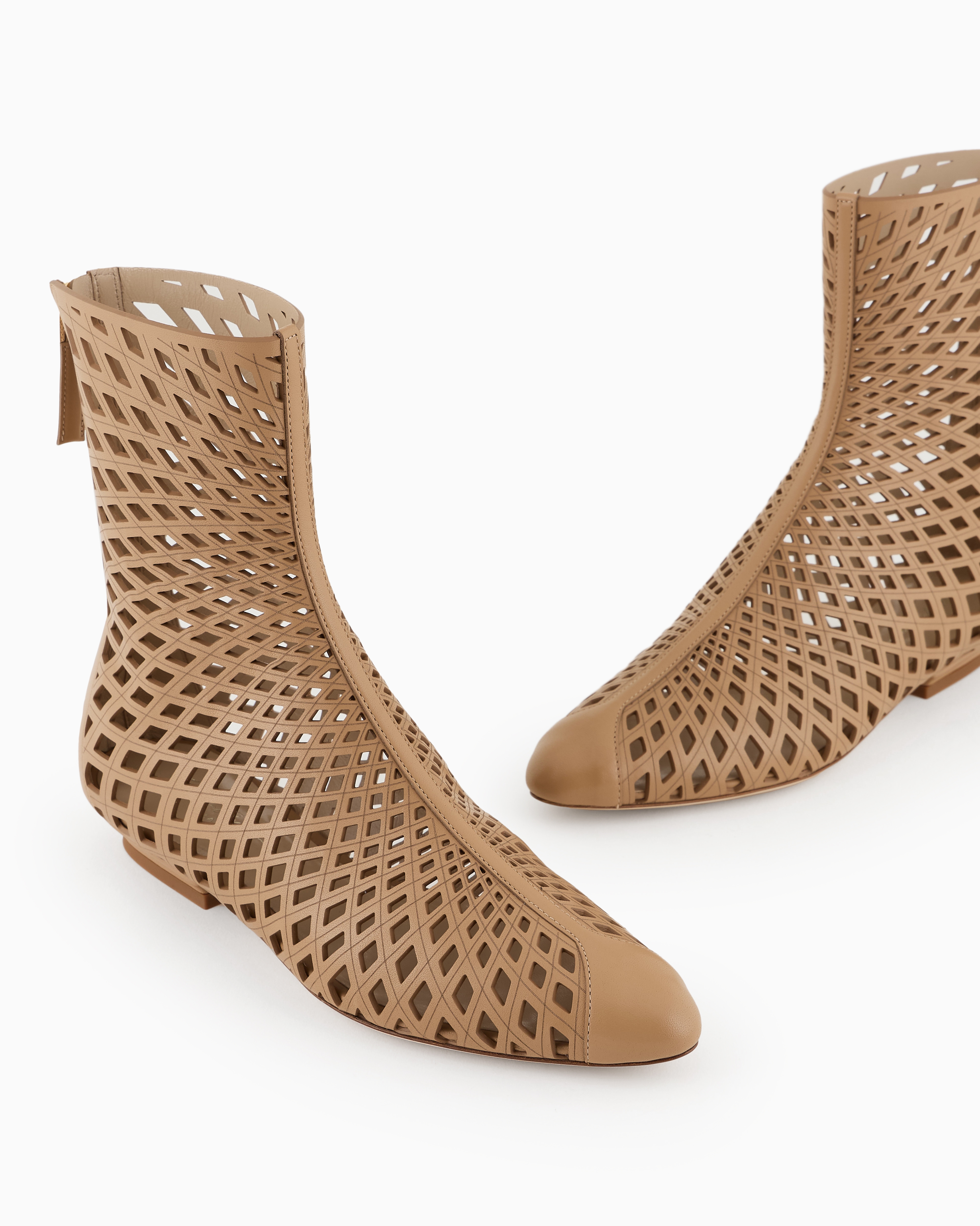 Giorgio Armani Leather Ankle Boots
