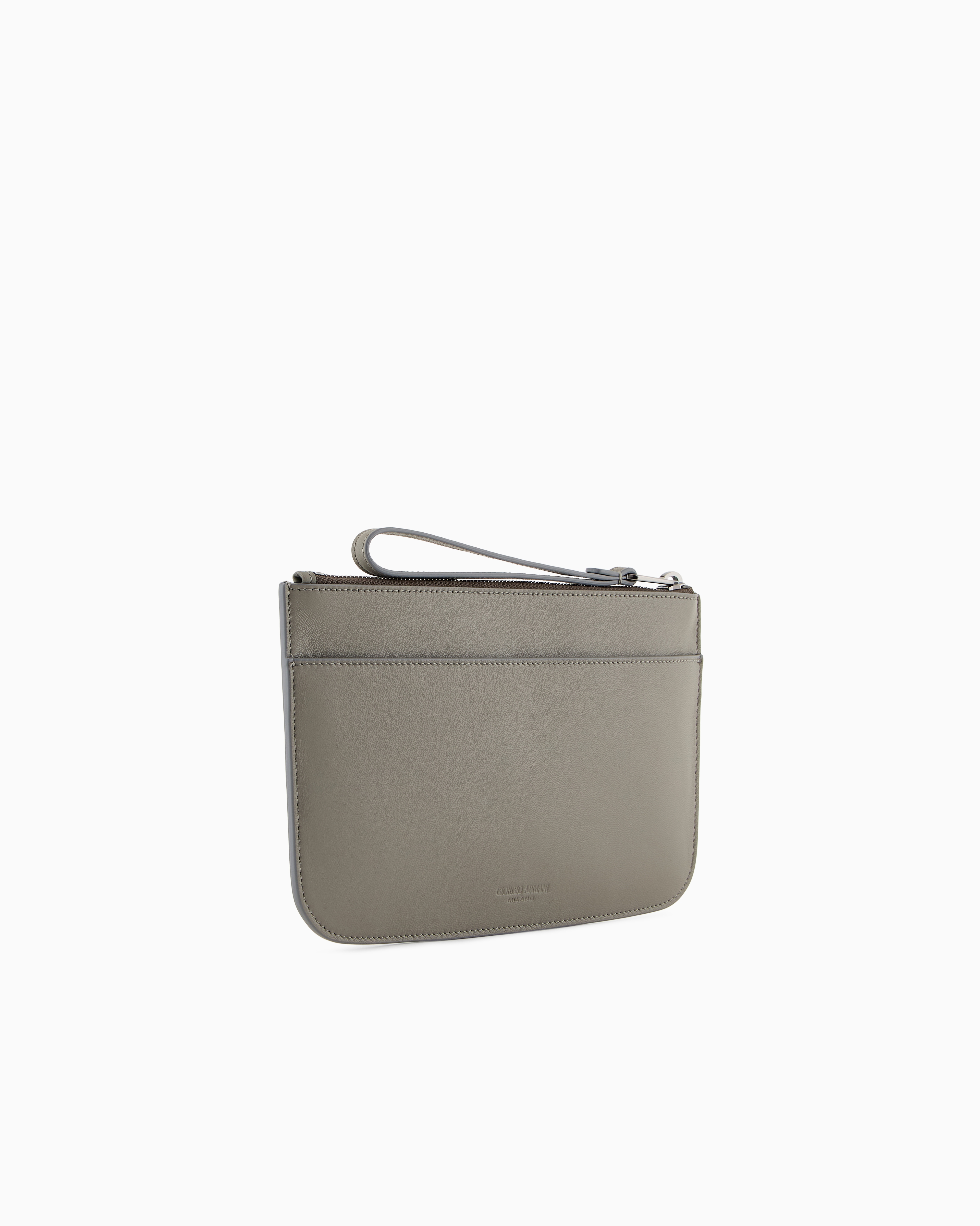 Giorgio Armani Nappa Leather Clutch Bag