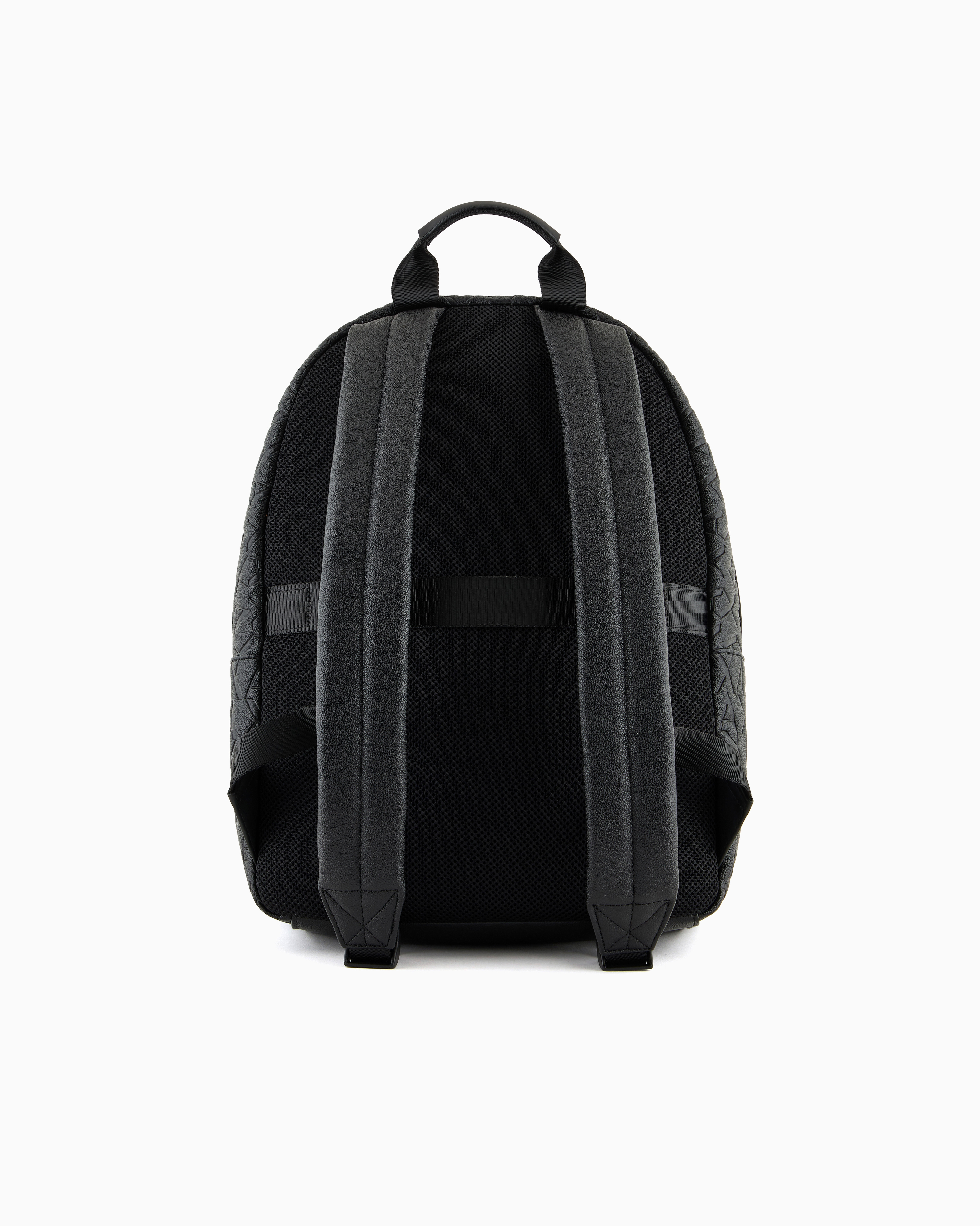 Armani Exchange Asv Recycled Material Backpack In Black