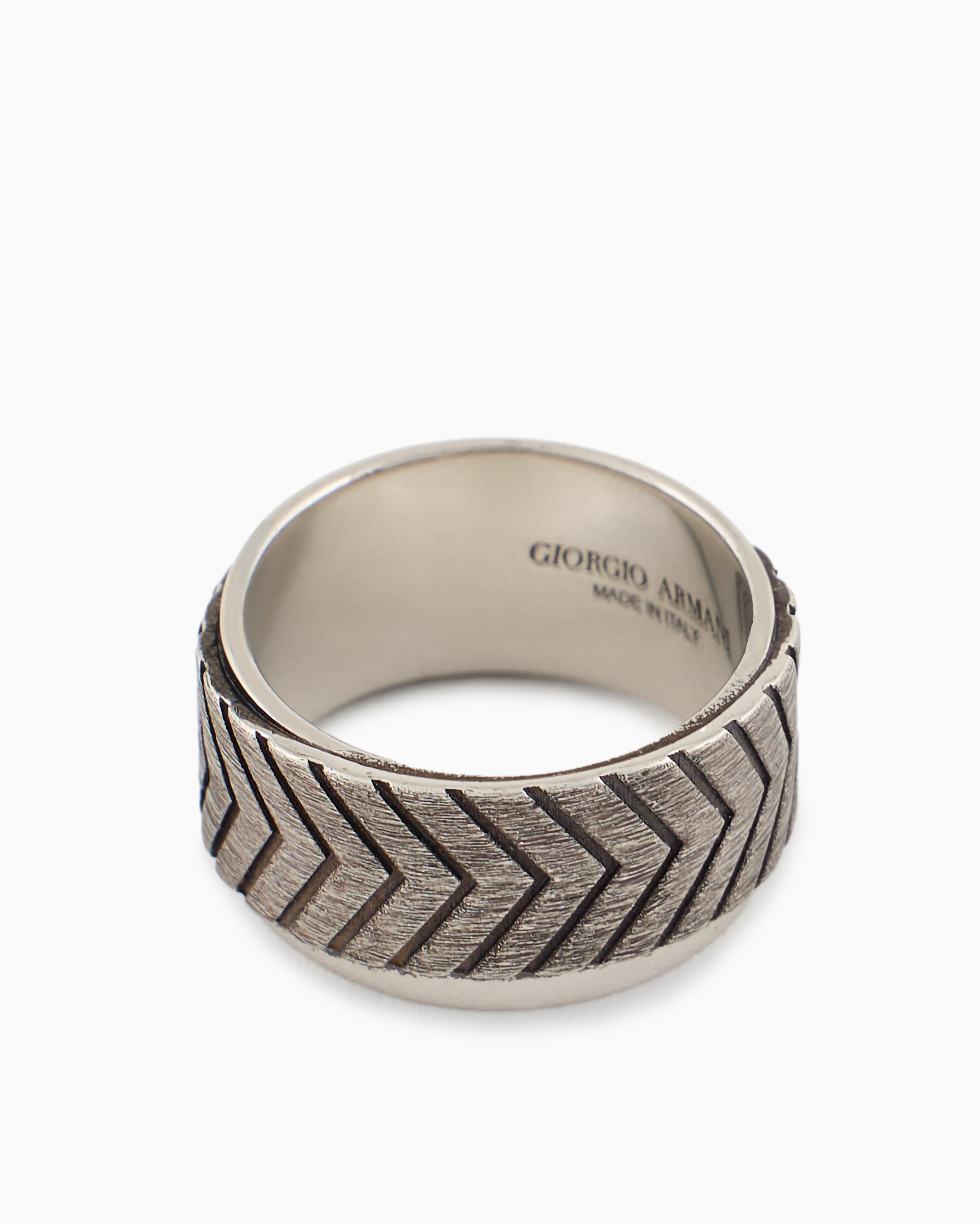 Giorgio Armani 925 Silver Ring In Silver