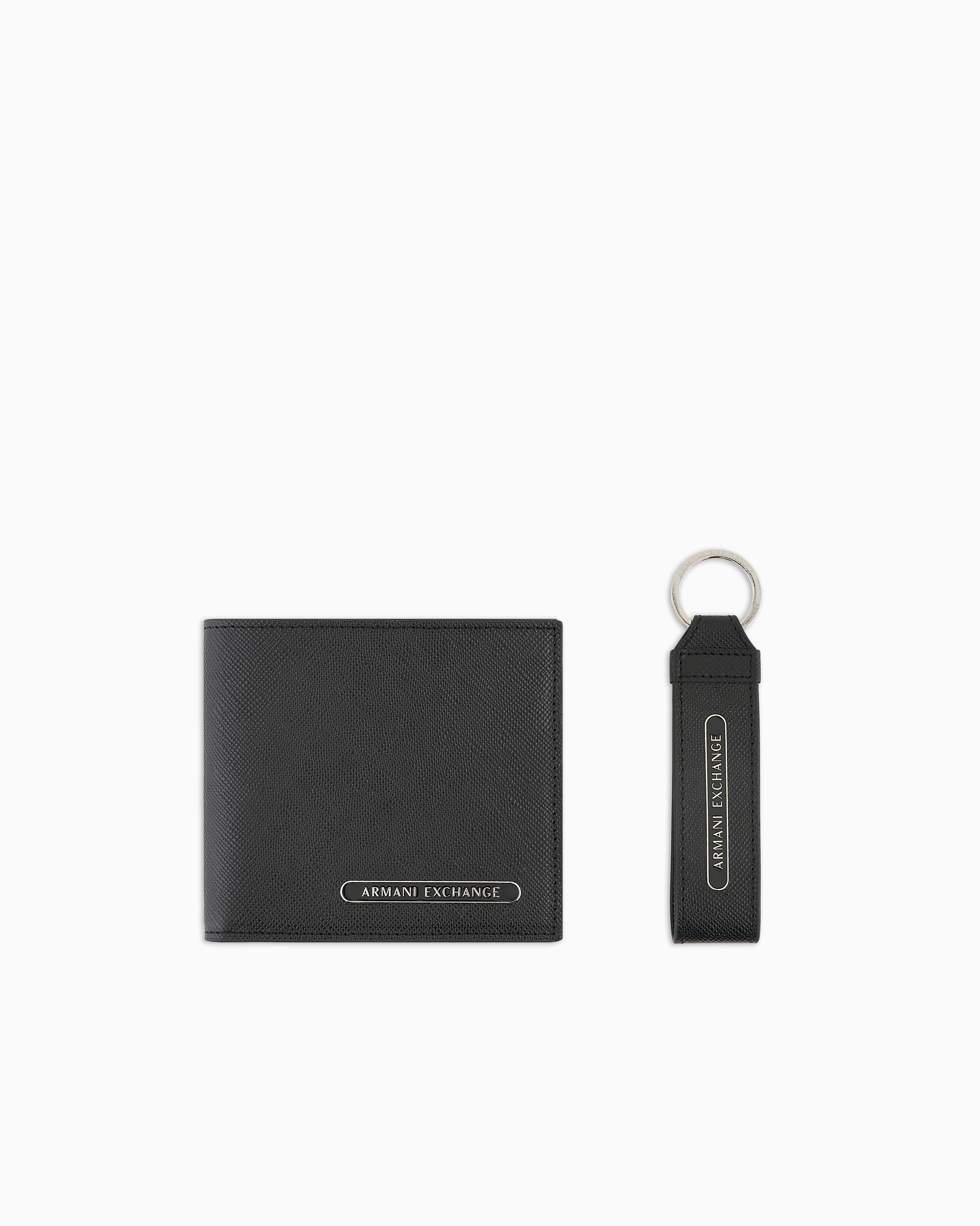 Armani Exchange Leather Goods Sets In Black