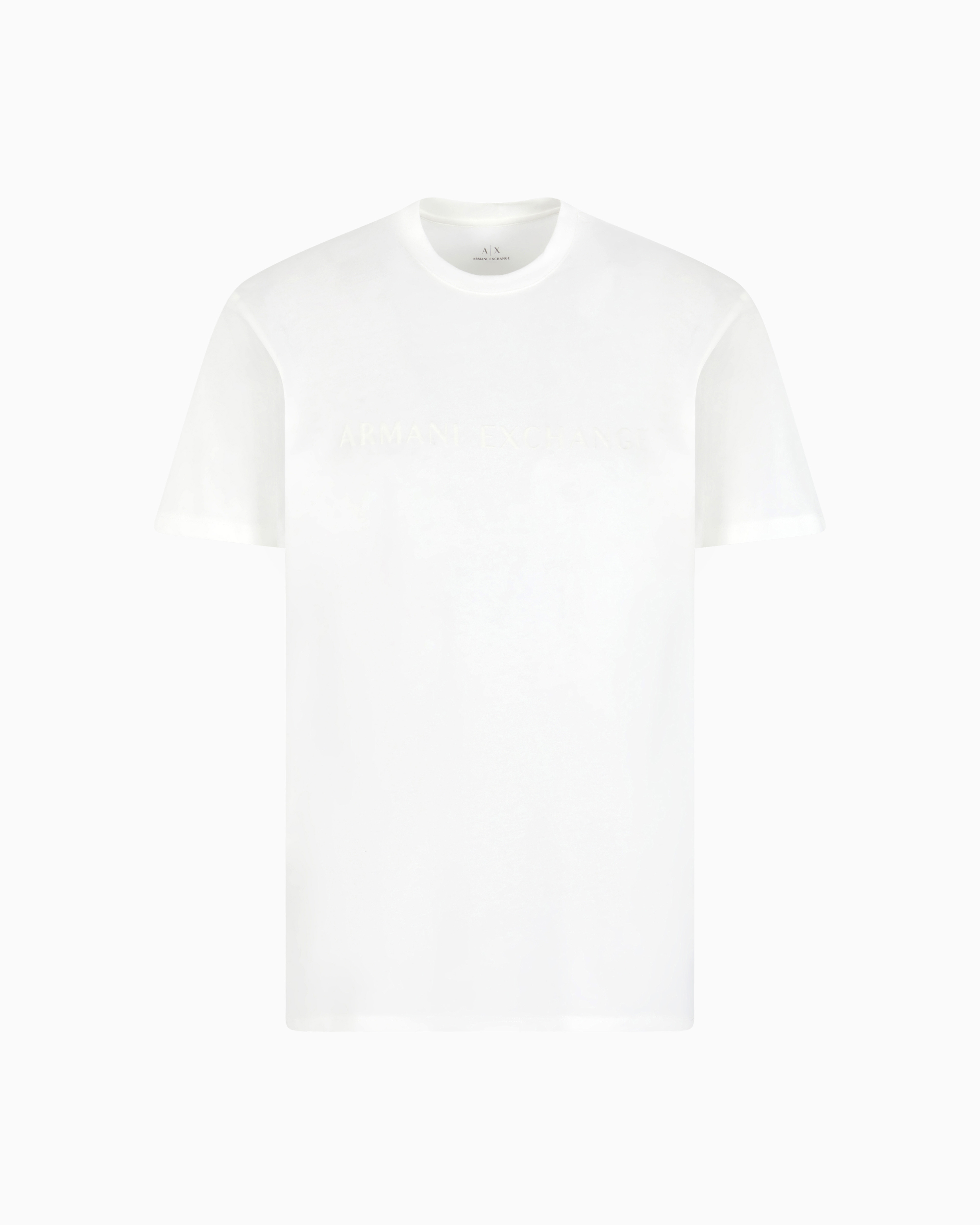 Armani Exchange White Regular Fit T-Shirts Extra Small