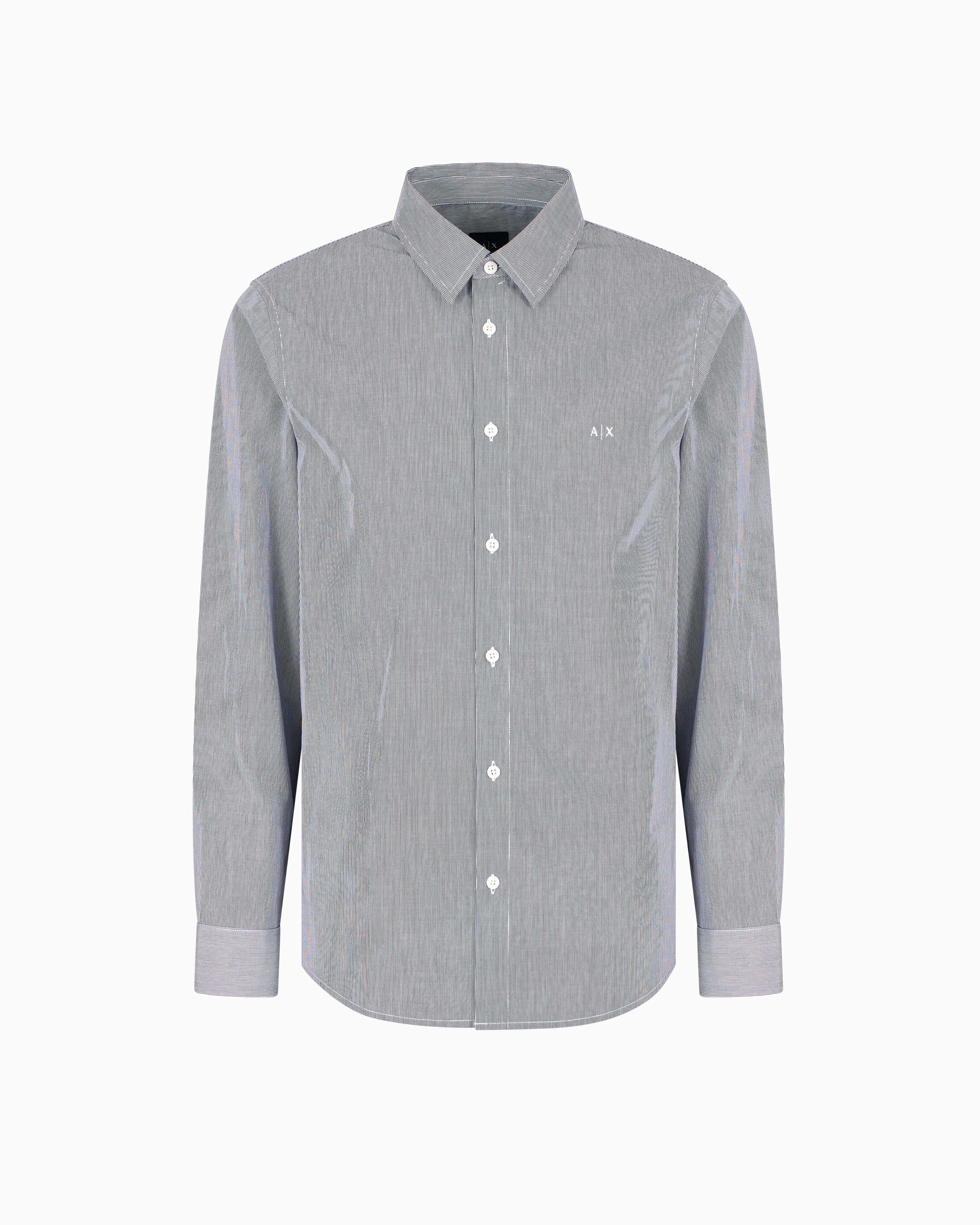 Armani Exchange Classic Shirts In Blue