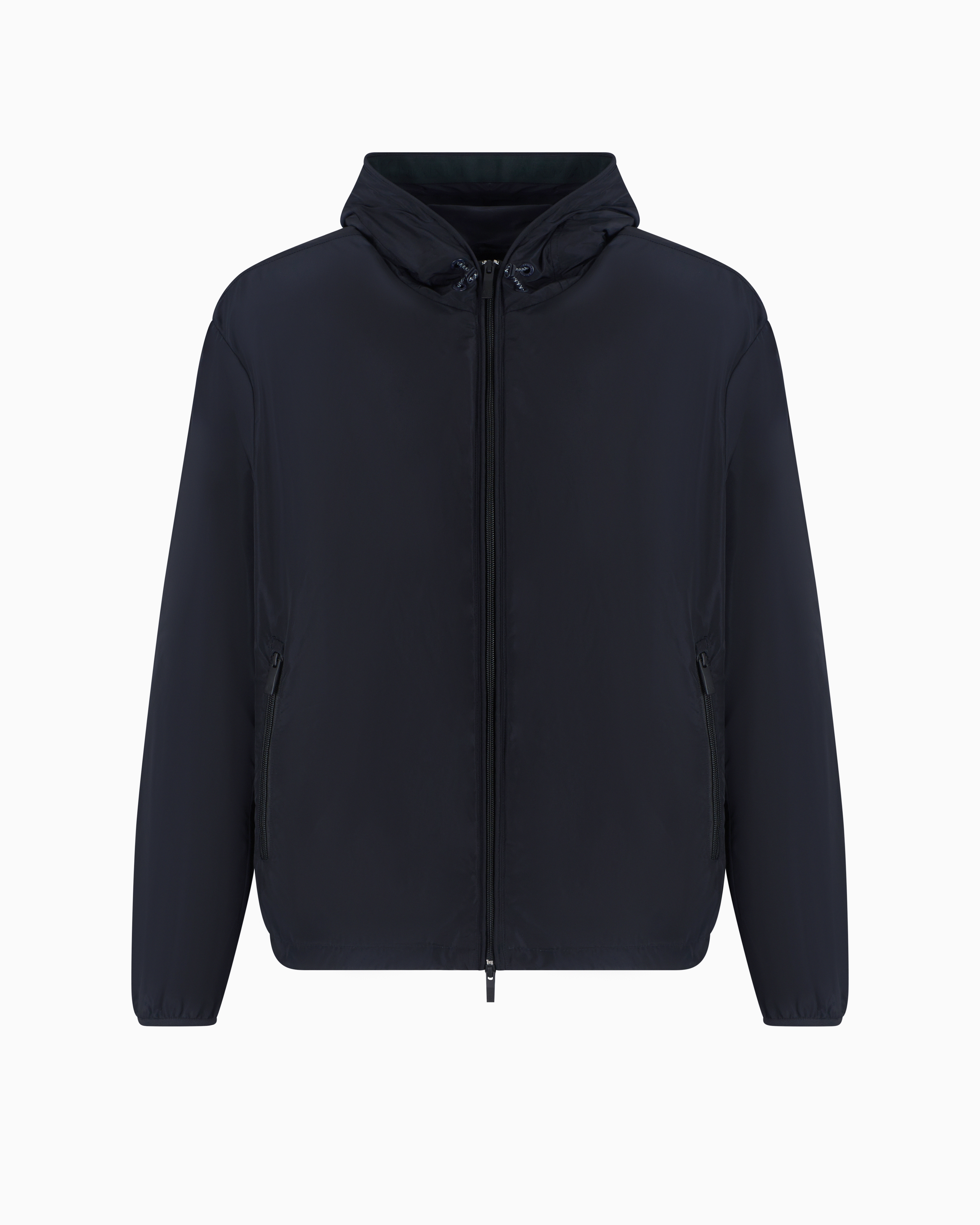 Armani Exchange Navy Blue Jacket With Hood And Pockets Extra Large