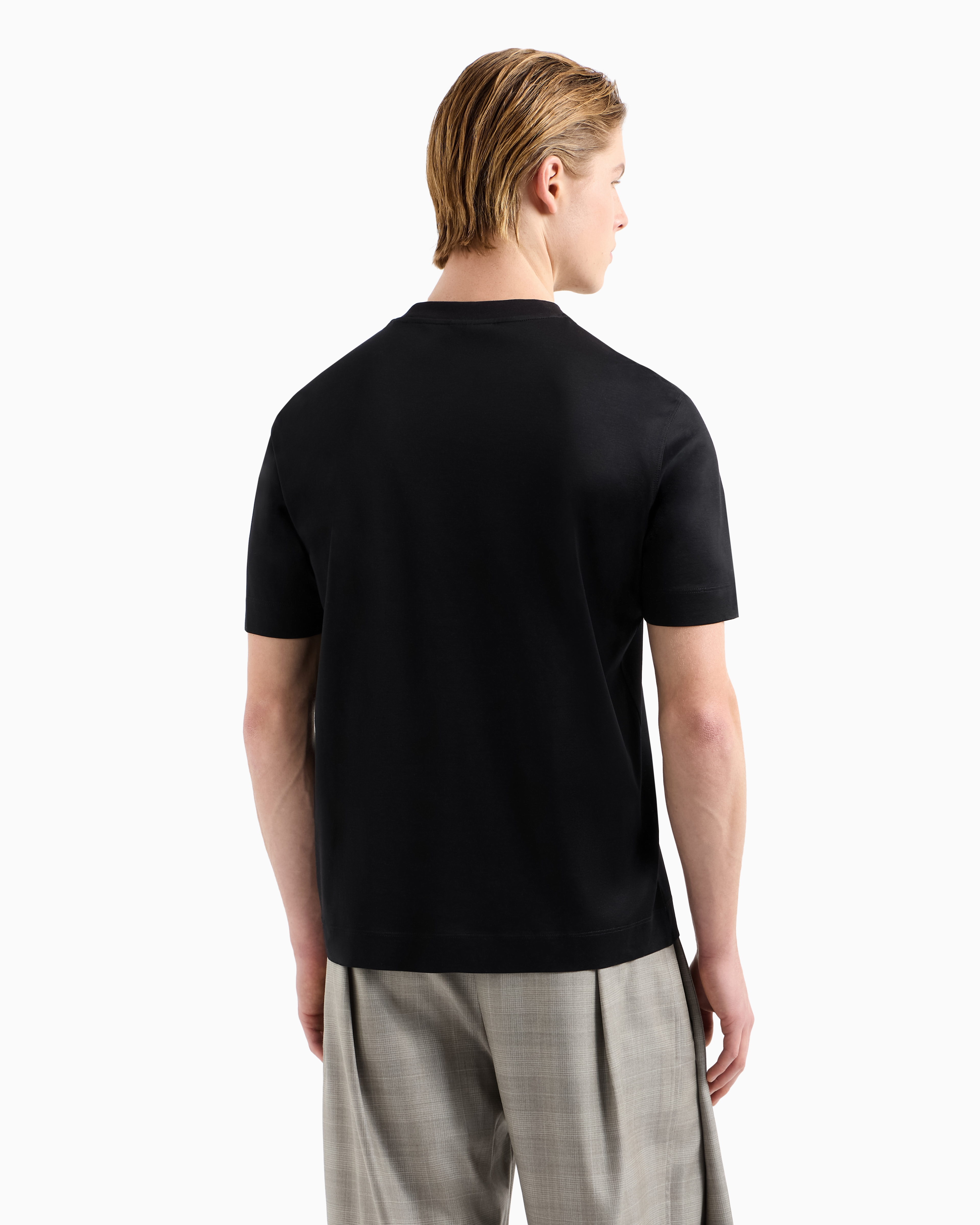 Emporio Armani◆ASV フード付きスウェットシャツ リヨセル混紡 ASV フード付きスウェットシャツ リヨセル混紡 ジャカード